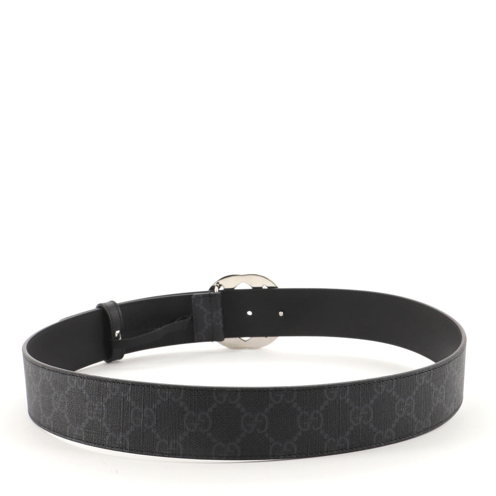 Interlocking G Belt GG Coated Canvas Wide 90