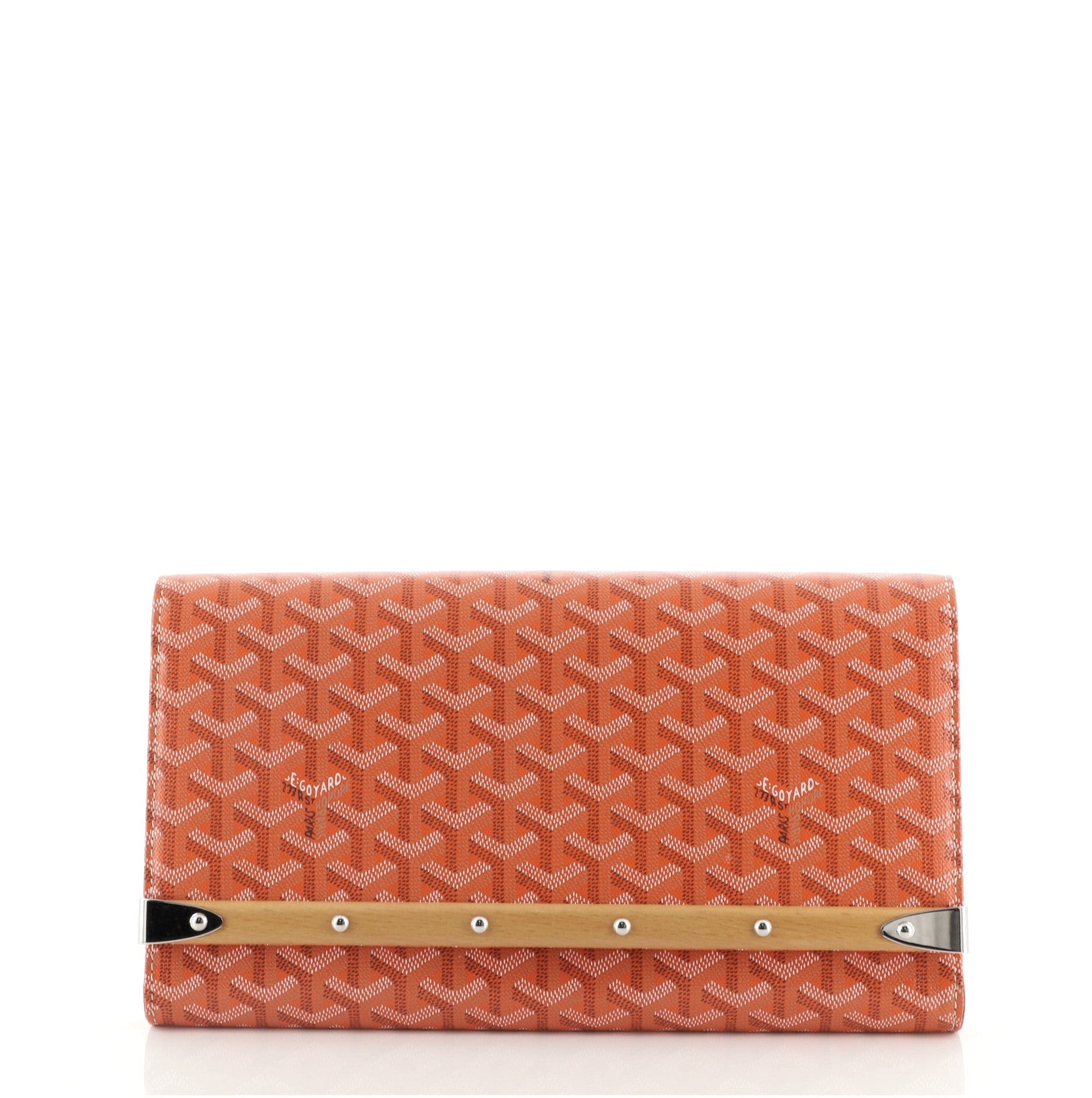 Monte Carlo Clutch Coated Canvas