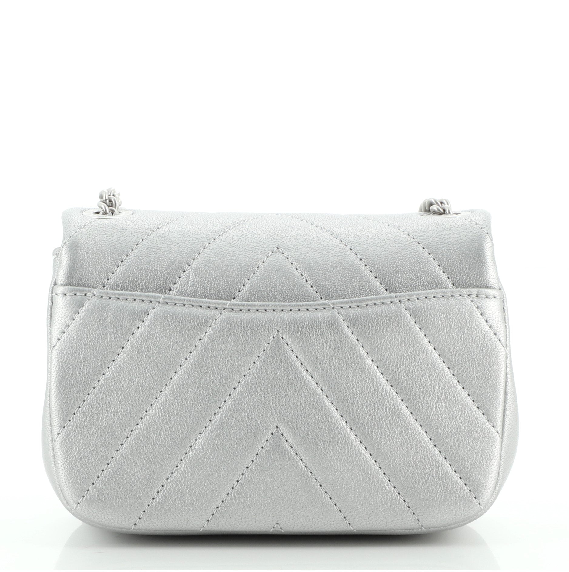CC Chain Flap Bag Chevron Lambskin Mini