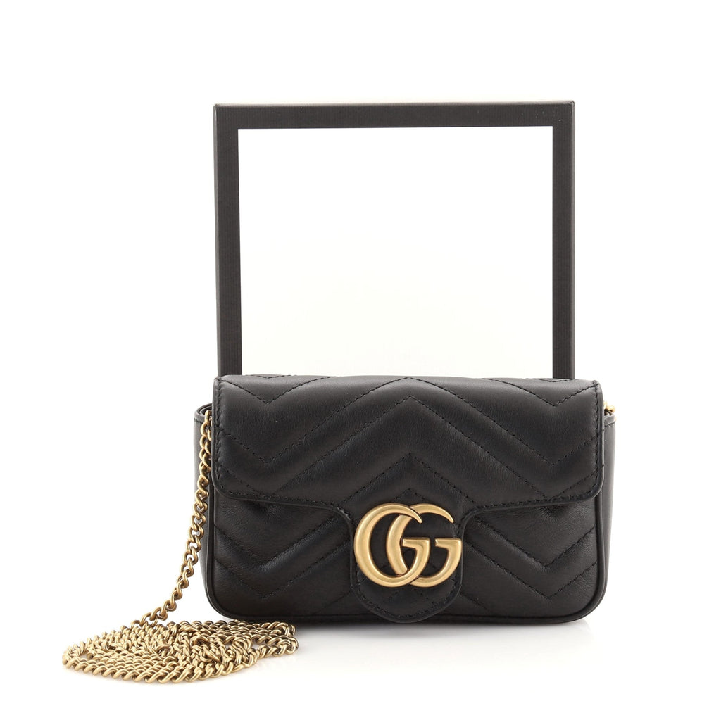 GG Marmont Flap Bag Matelasse Leather Super Mini