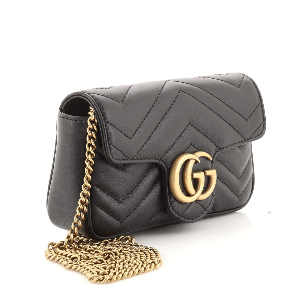 GG Marmont Flap Bag Matelasse Leather Super Mini