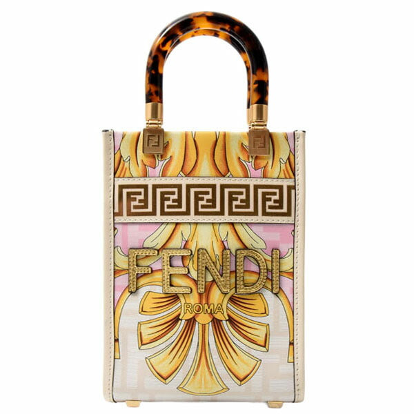 Fendi FENDACE Sunshine Shopper Leather 2way bag