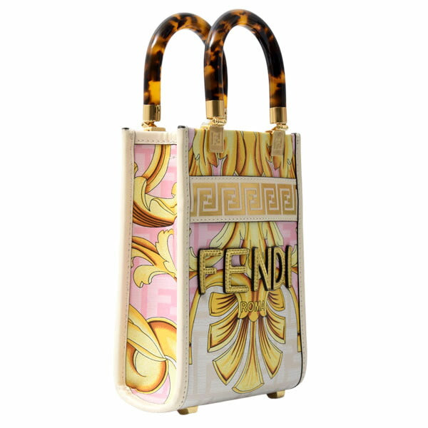 Fendi FENDACE Sunshine Shopper Leather 2way bag