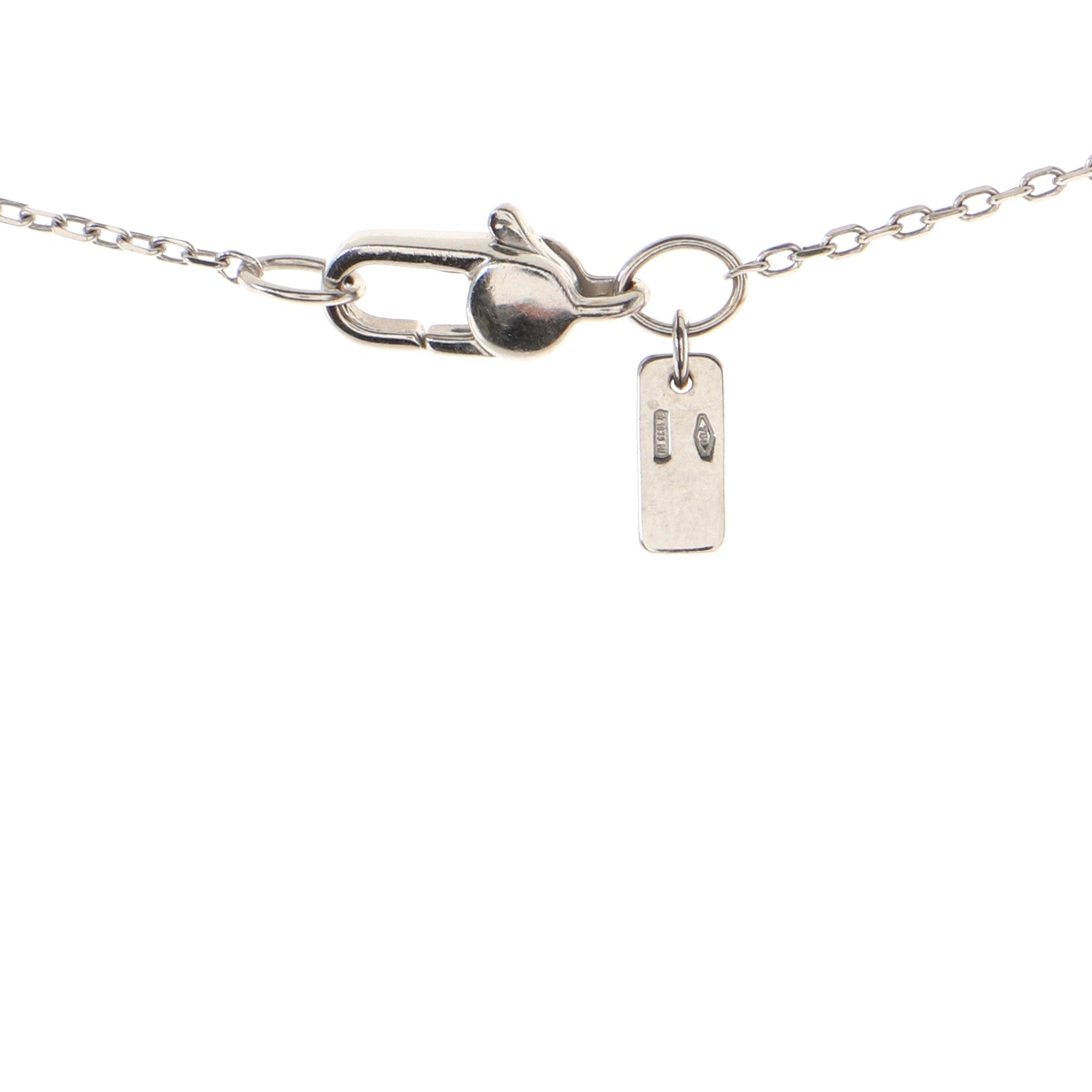 Icon Twirl Pendant Necklace 18K White Gold with Diamond