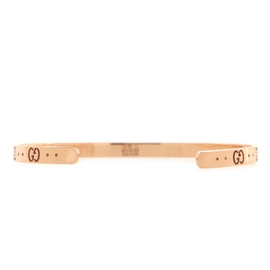 Icon Bangle Bracelet 18K Rose Gold