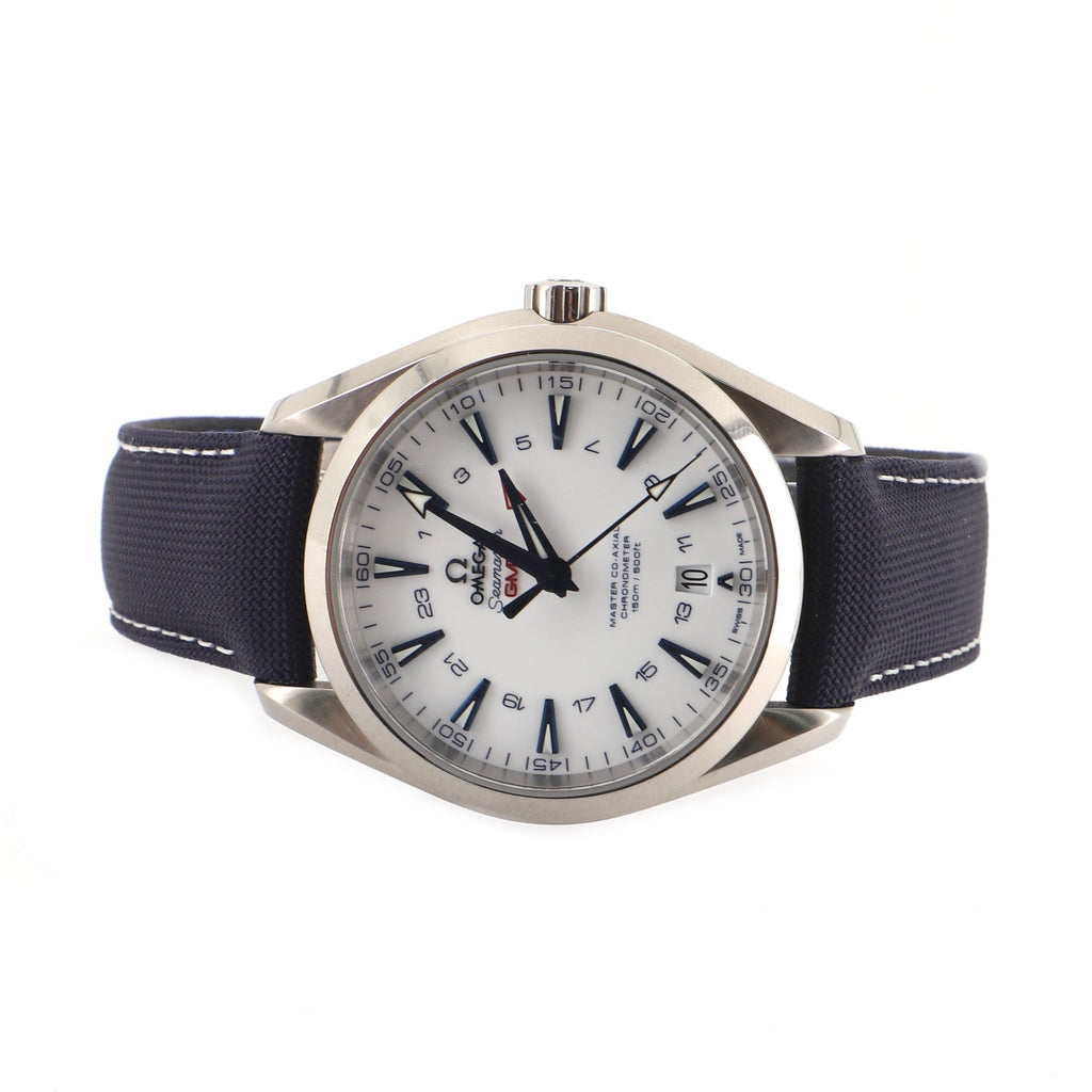 Seamaster Aqua Terra 150M Master Co‑Axial Chronometer GMT Automatic Watch Titanium and Fabric 43