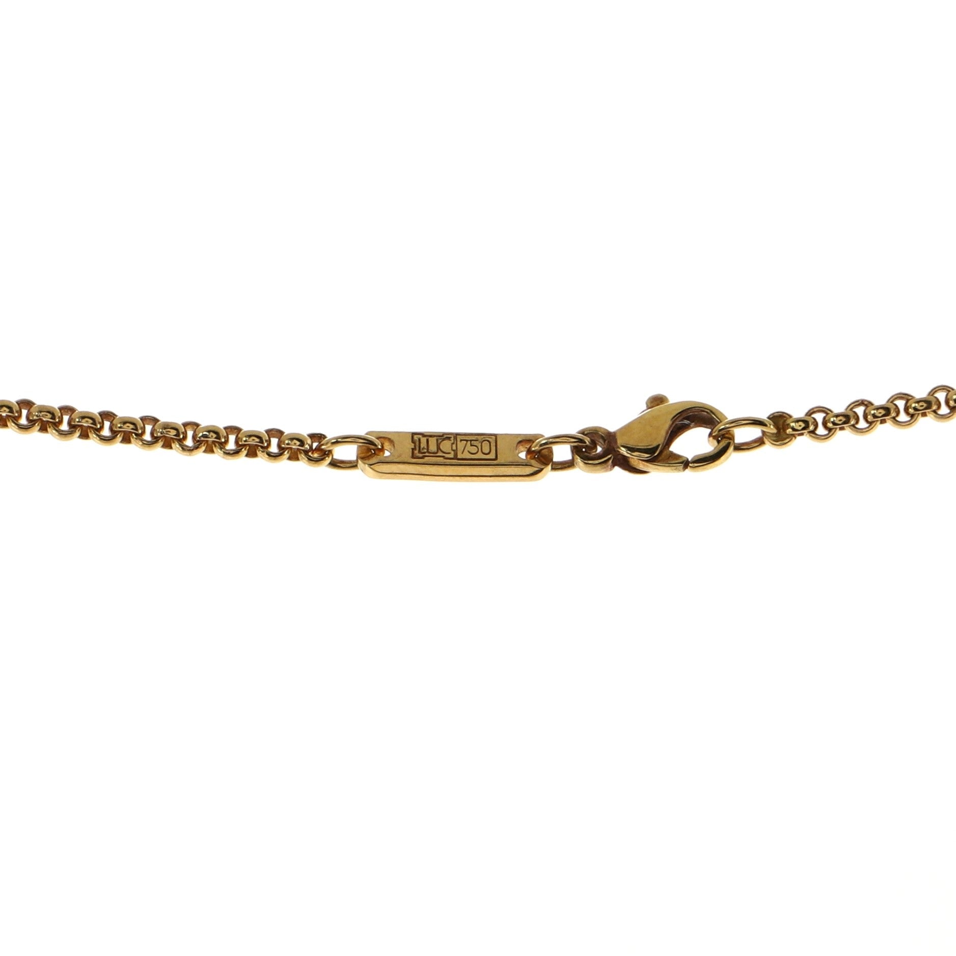 Happy Ladybug Pendant Necklace 18K Rose Gold with Diamonds