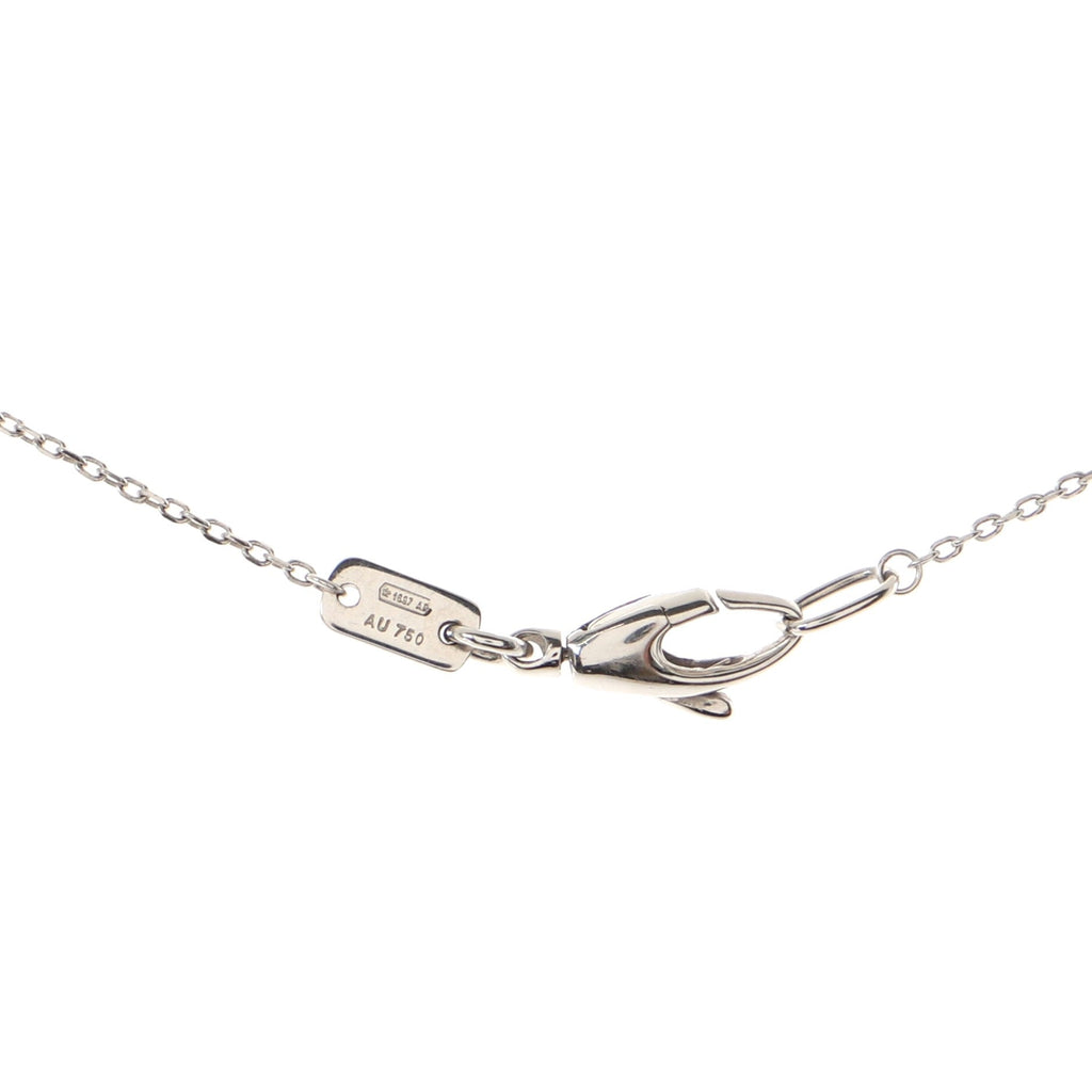 Heart Cross Necklace 18K White Gold with Diamonds