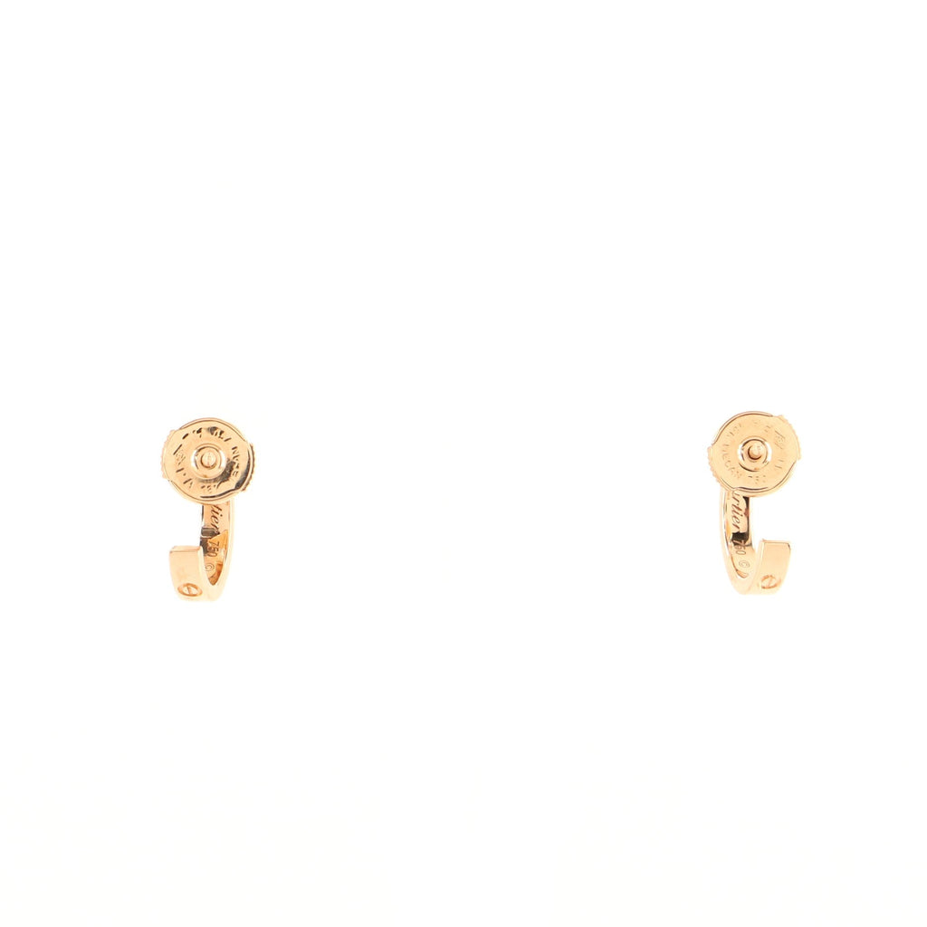 Love Hoop Earrings 18K Rose Gold Mini