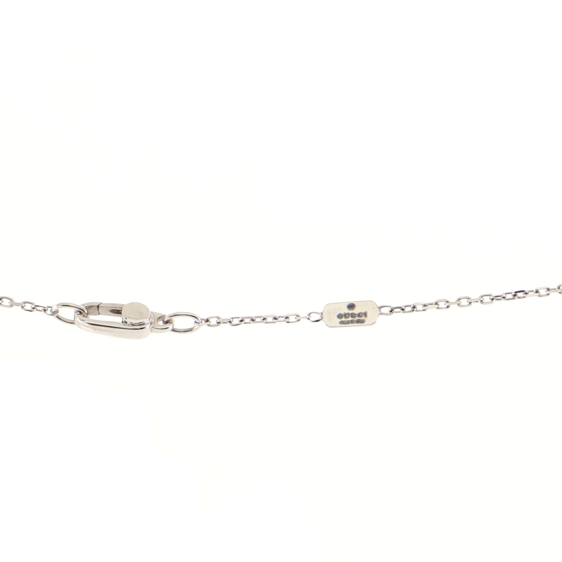 Icon Twirl Pendant Necklace 18K White Gold with Diamond