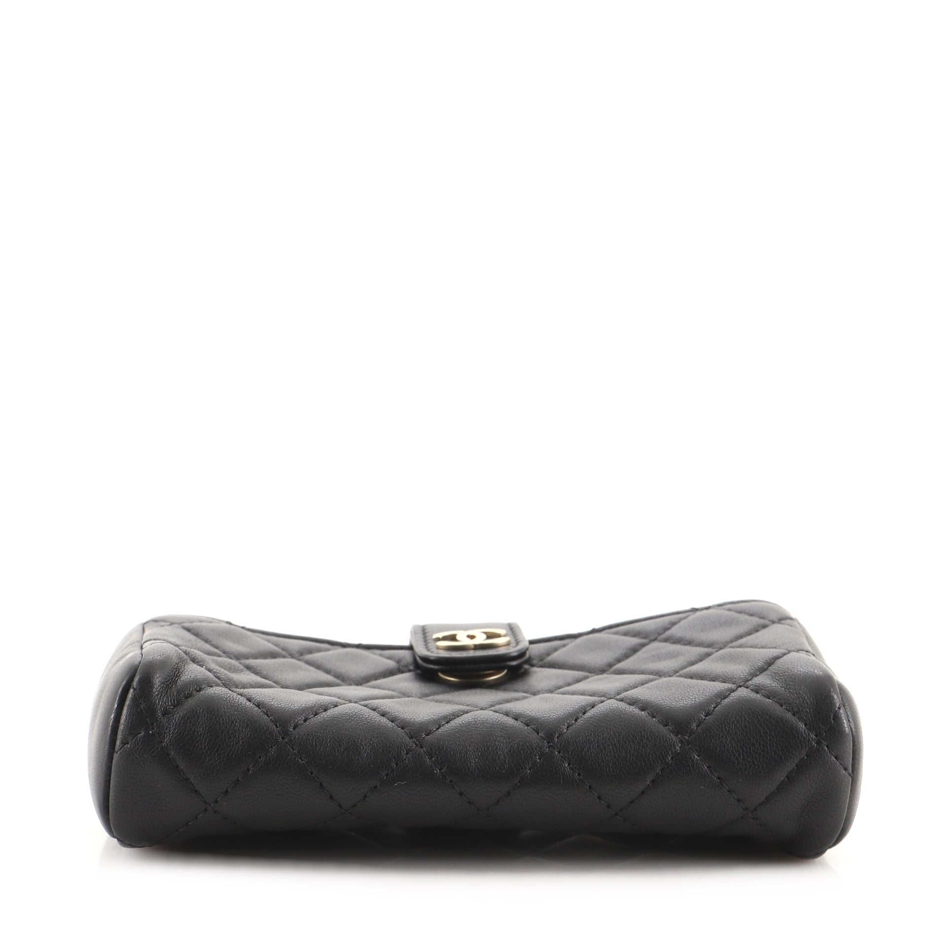 Phone Holder Clutch Quilted Lambskin