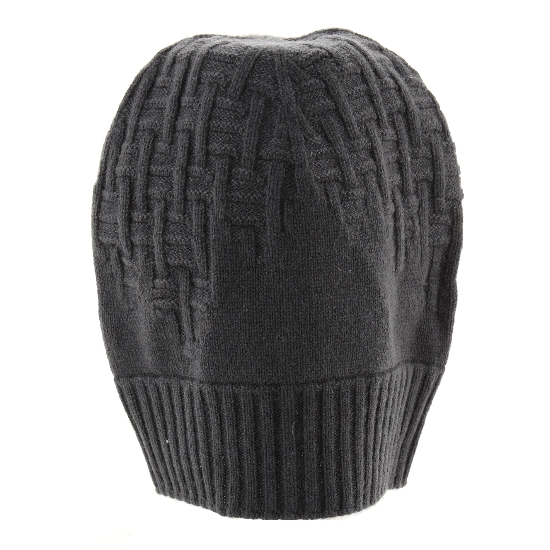 Beanie Hat Woven Cashmere XS