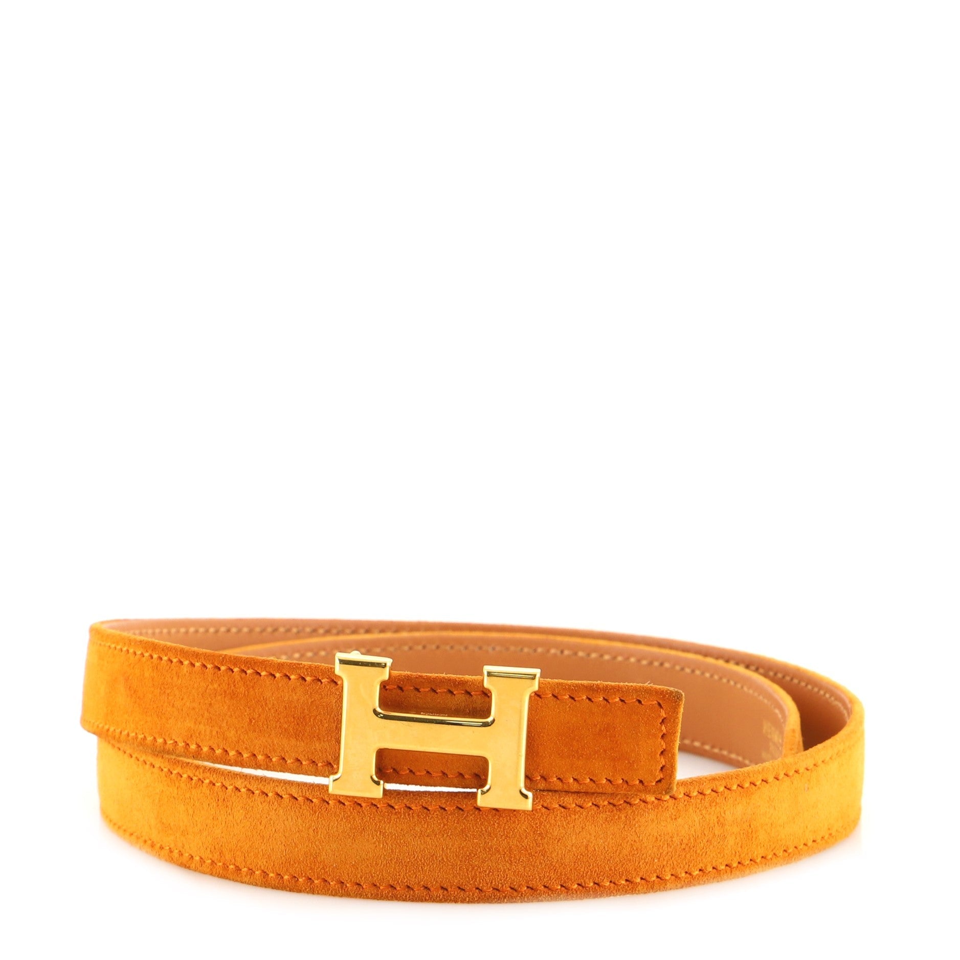 Constance Reversible Belt Doblis Suede and Leather Thin 65