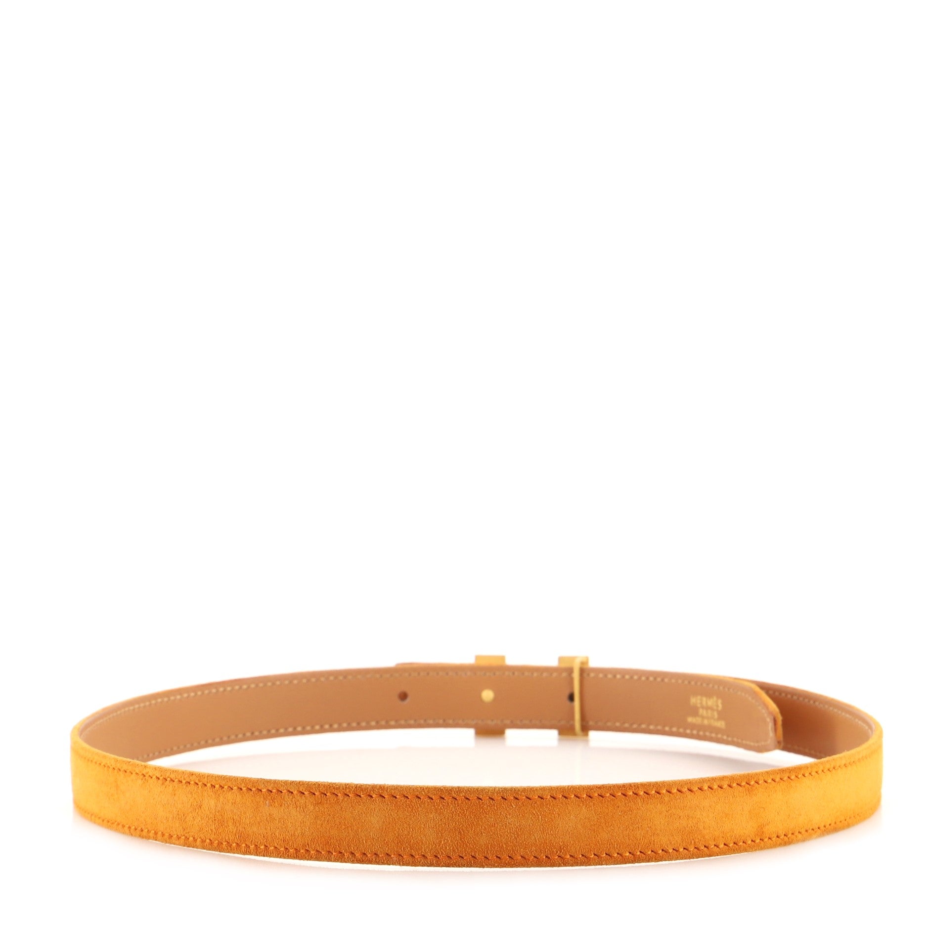 Constance Reversible Belt Doblis Suede and Leather Thin 65