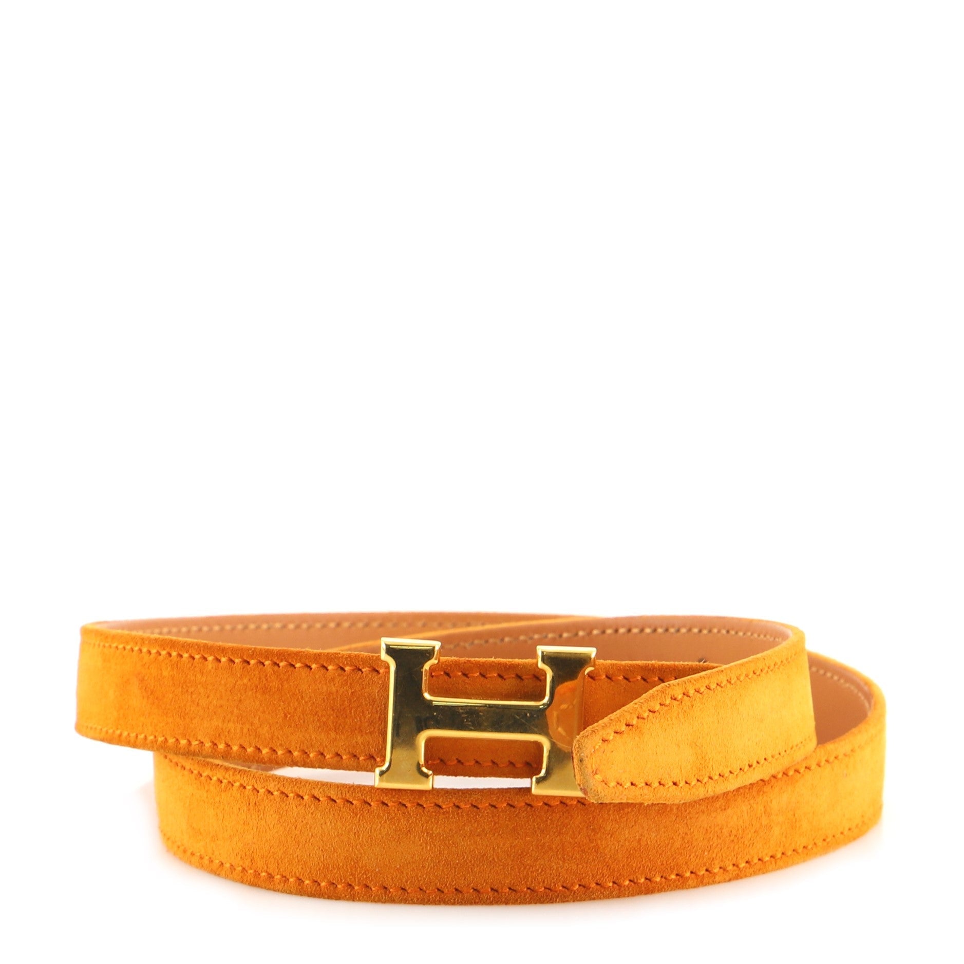 Constance Reversible Belt Doblis Suede and Leather Thin 65