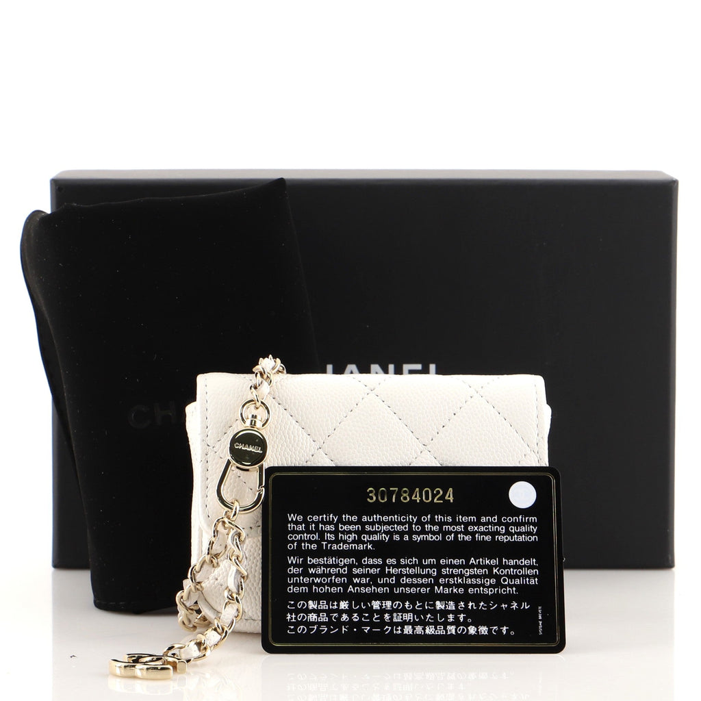 Classic Flap Chain Waist Bag Quilted Caviar Mini