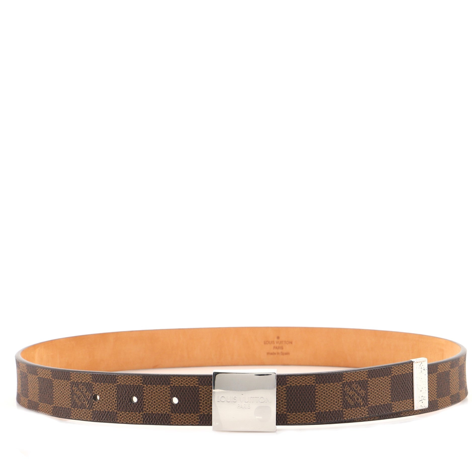 Ceinture Carre Belt Damier Thin 85