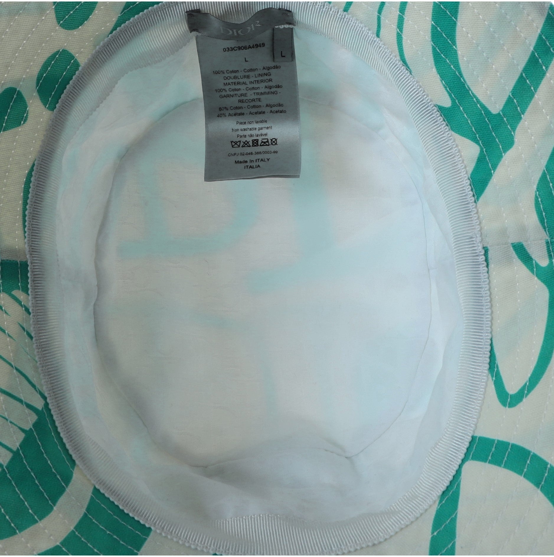 Dior x Shawn Stussy Bucket Hat Canvas Large