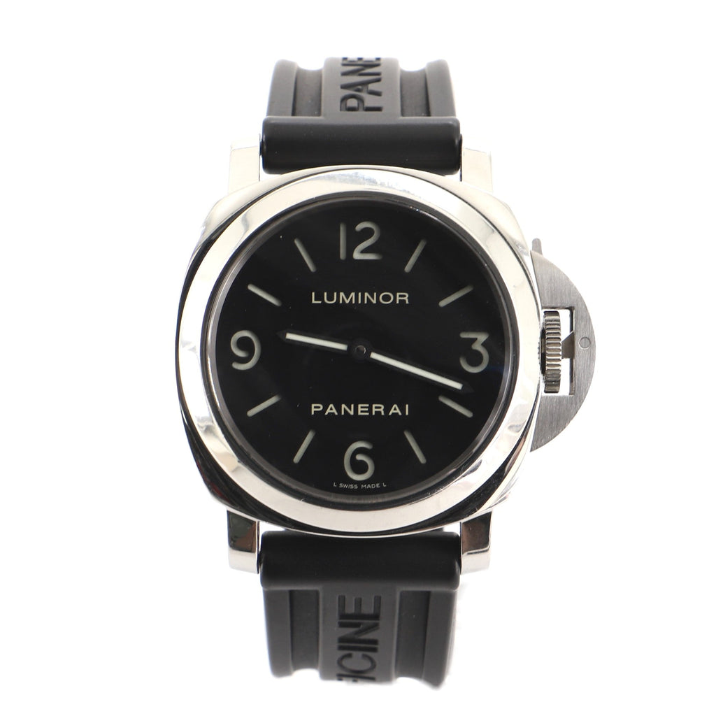 Luminor Base Manual Watch Stainless Steel and Rubber 44