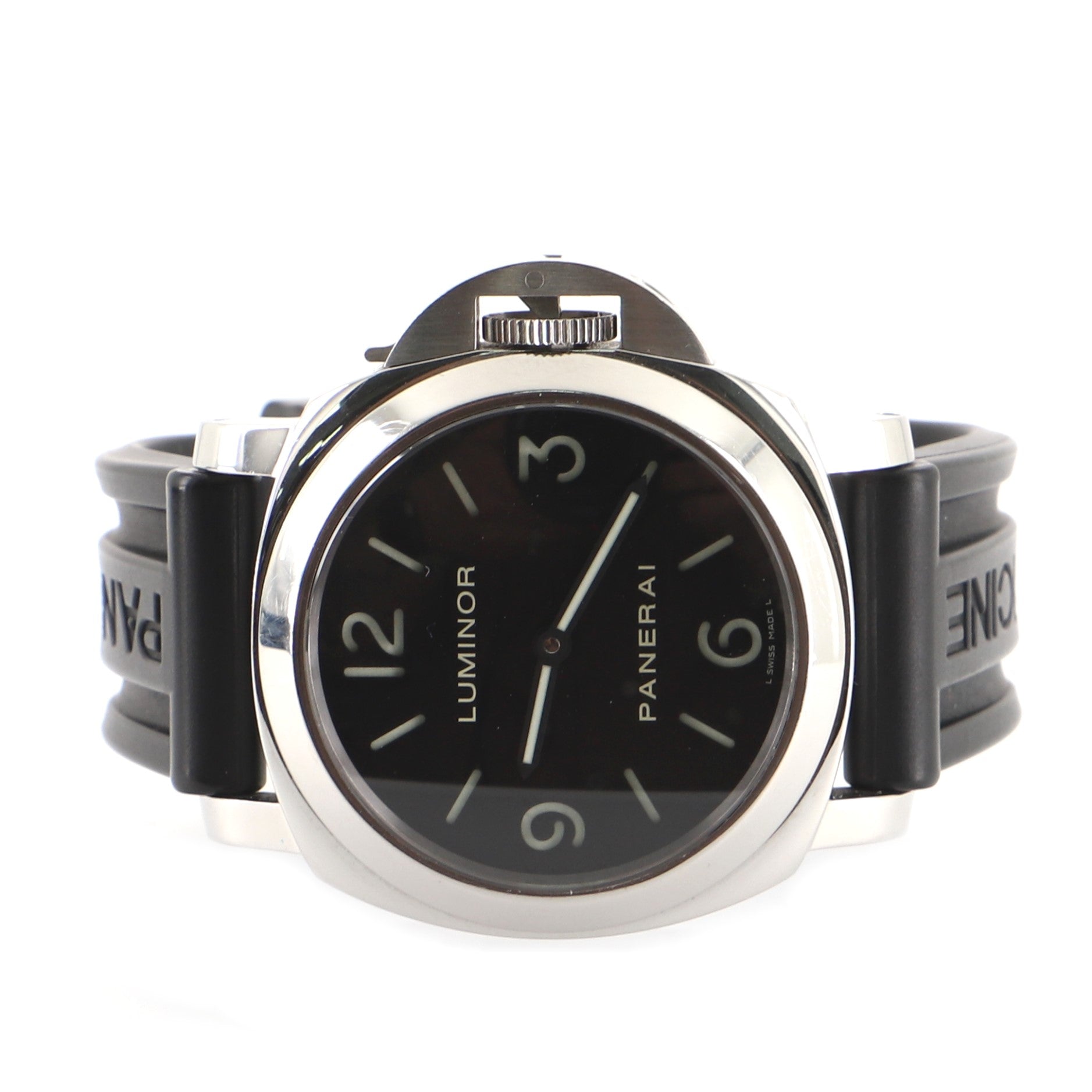 Luminor Base Manual Watch Stainless Steel and Rubber 44
