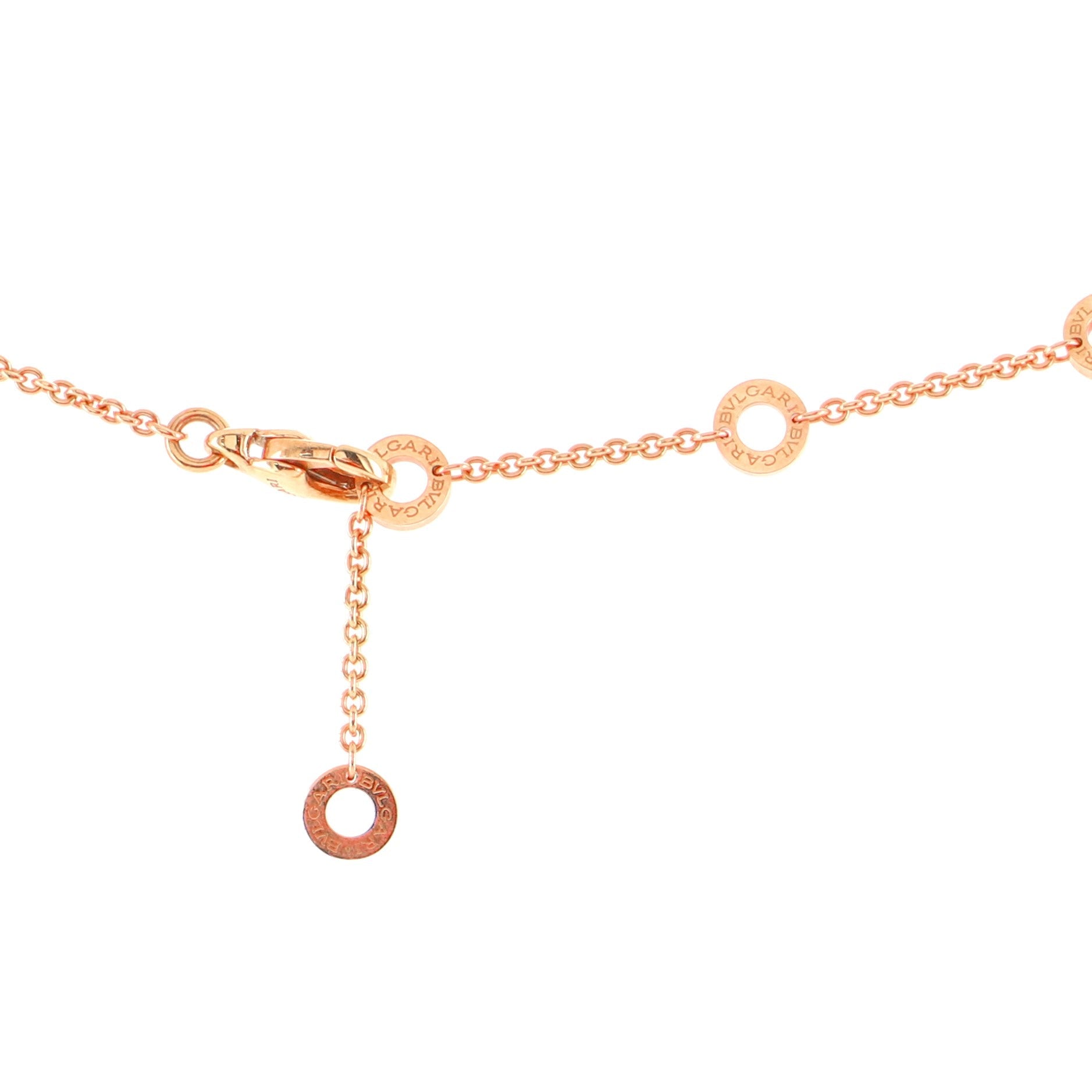 B.Zero1 Pendant Necklace 18K Rose Gold