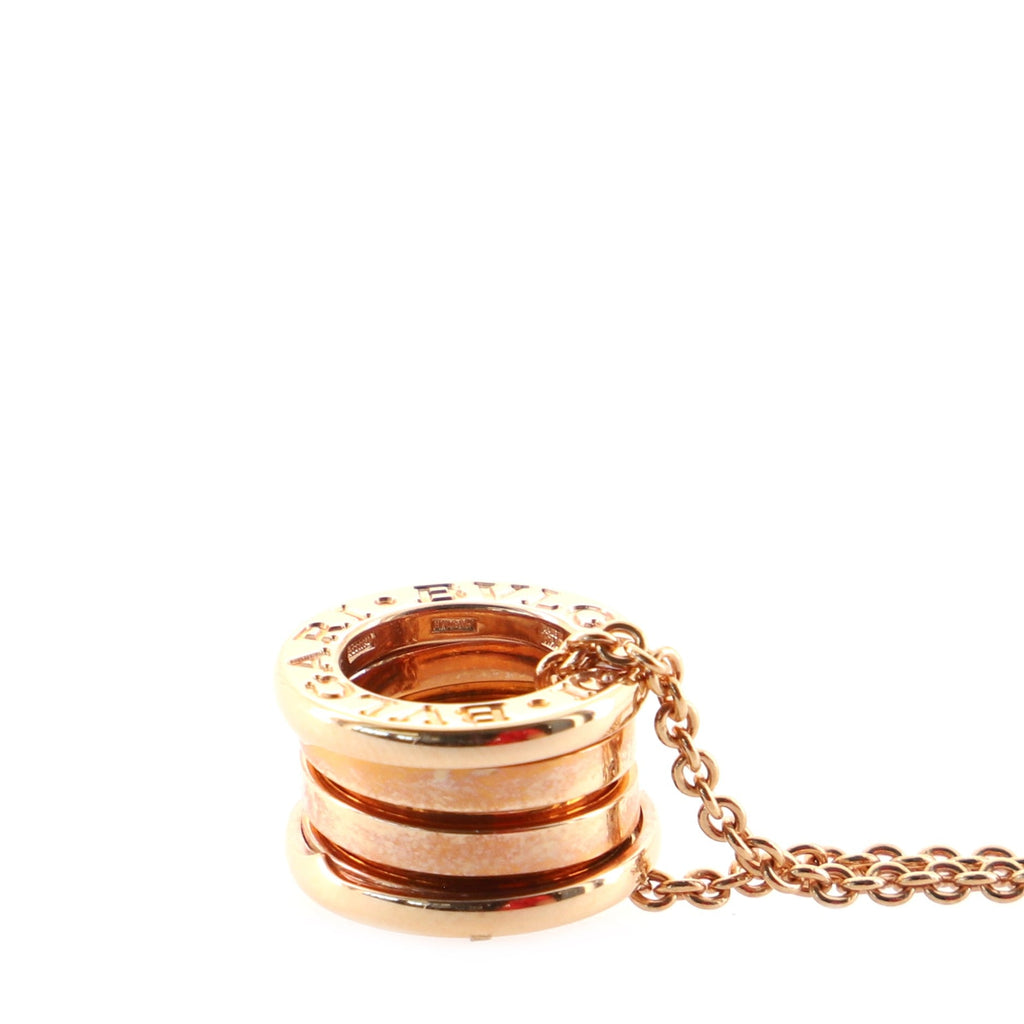 B.Zero1 Pendant Necklace 18K Rose Gold