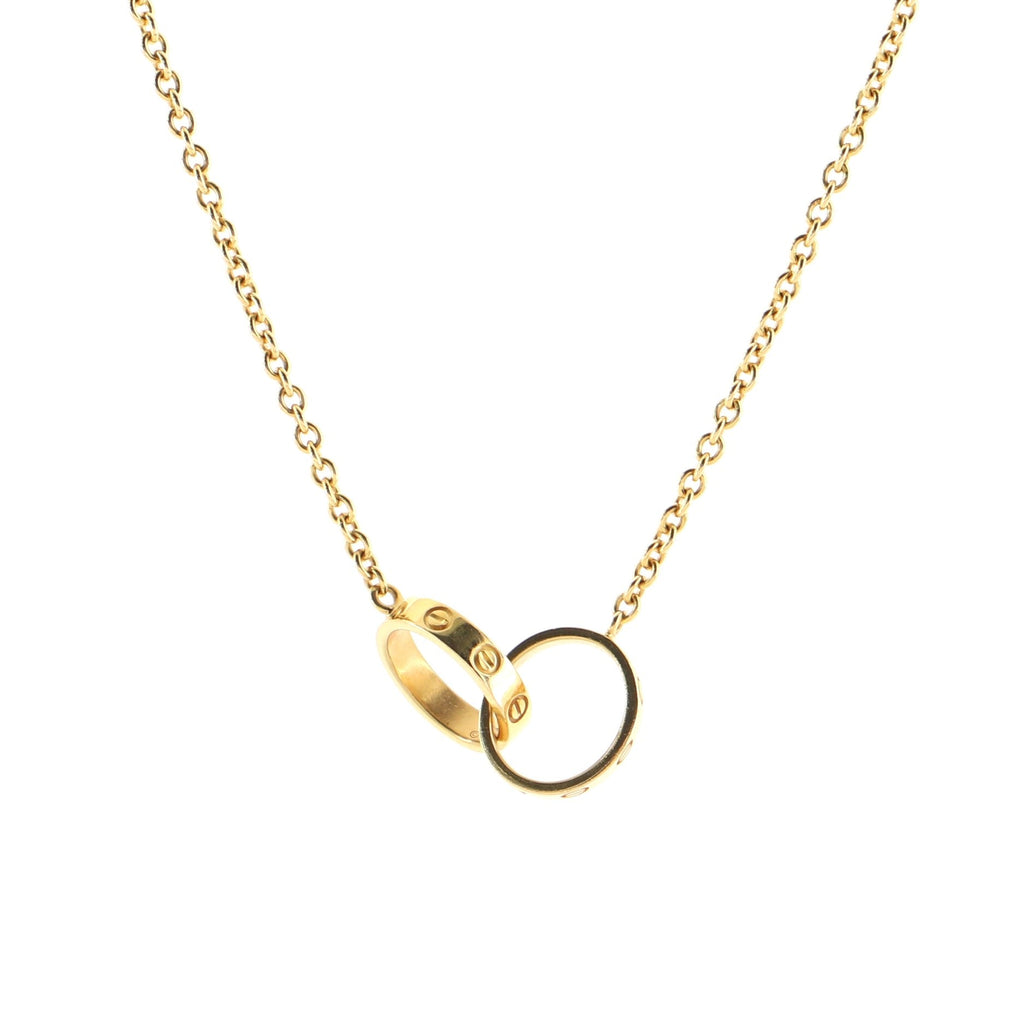 Love Interlocking Necklace 18K Yellow Gold