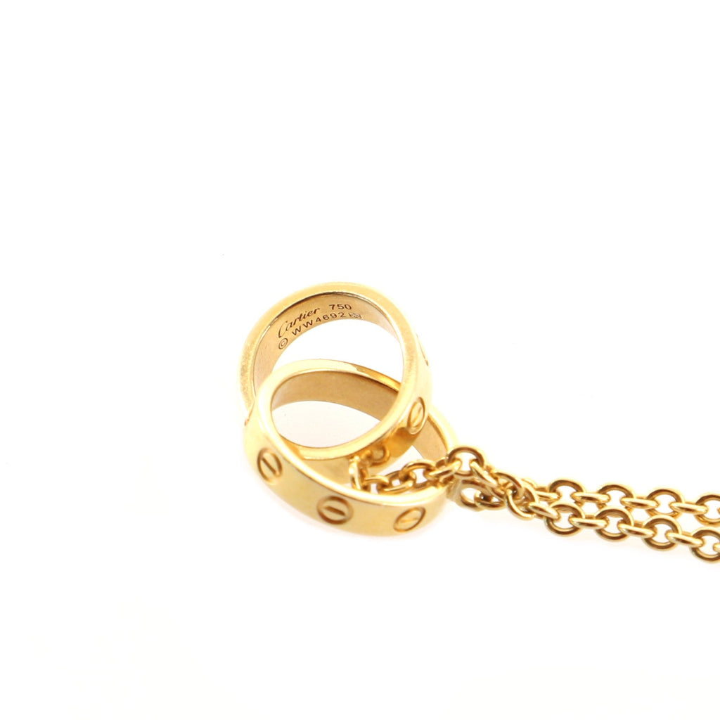 Love Interlocking Necklace 18K Yellow Gold