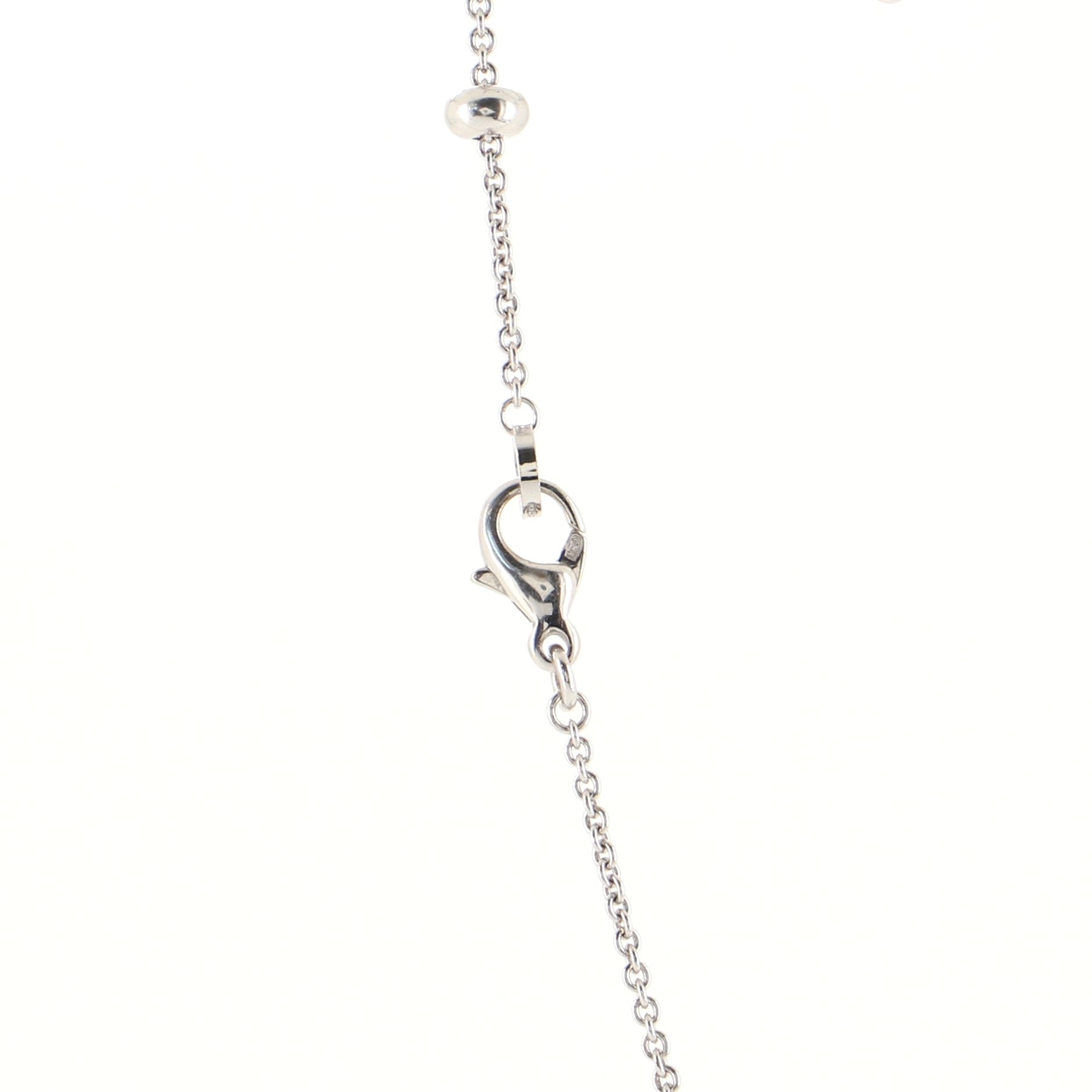 B.Zero1 3 Charm Necklace 18K White Gold