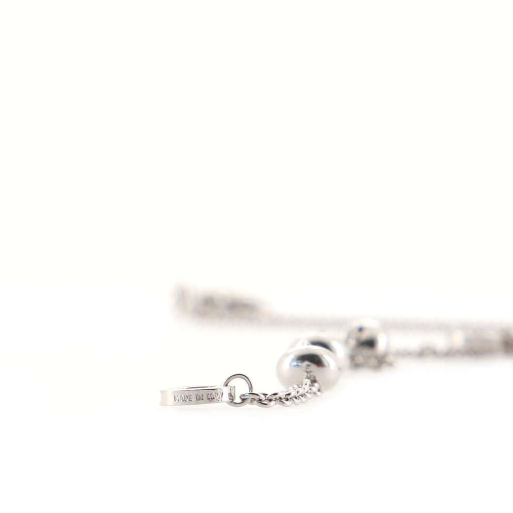 B.Zero1 3 Charm Necklace 18K White Gold