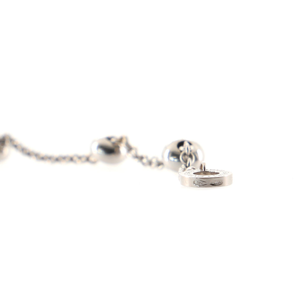 B.Zero1 3 Charm Necklace 18K White Gold