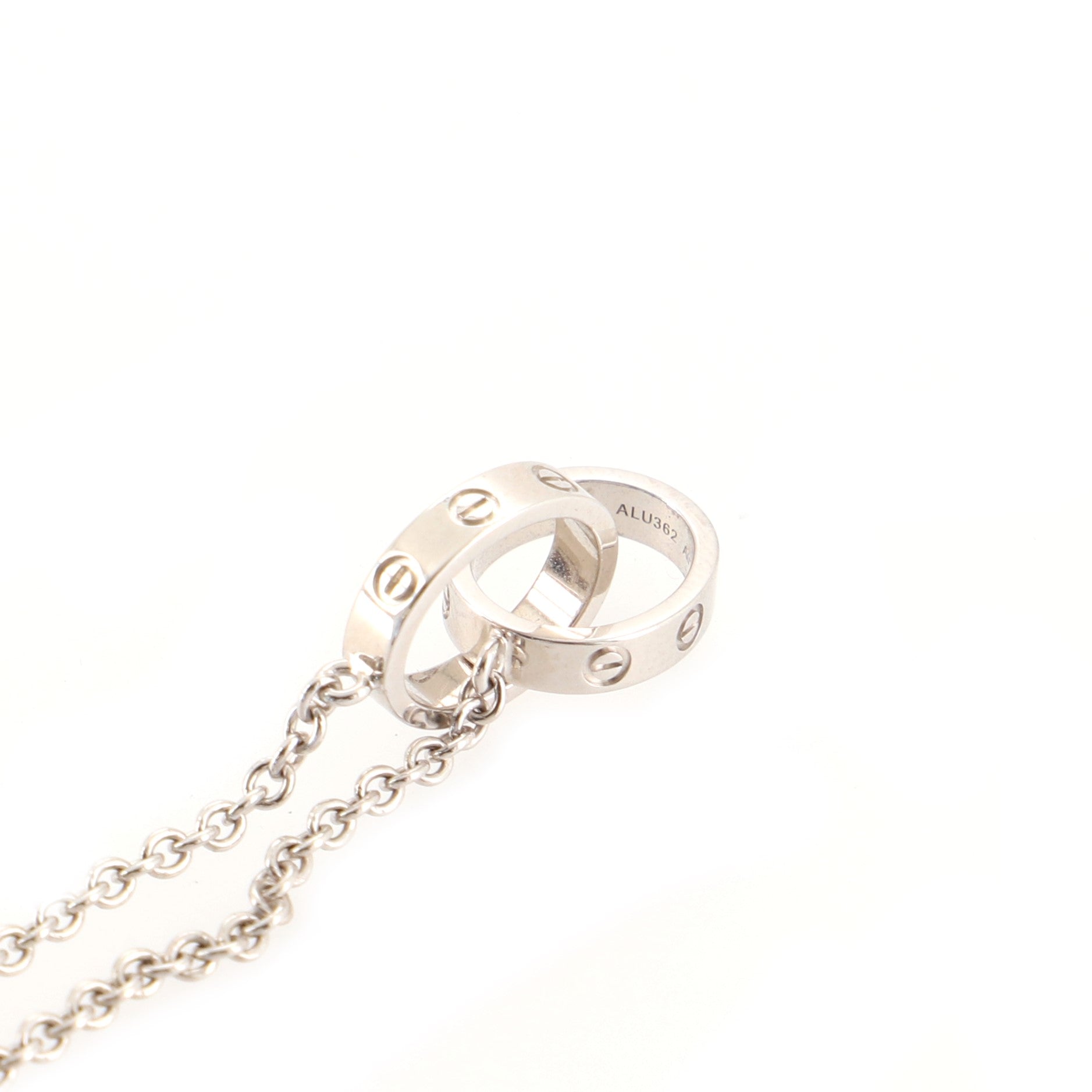 Love Interlocking Necklace 18K White Gold