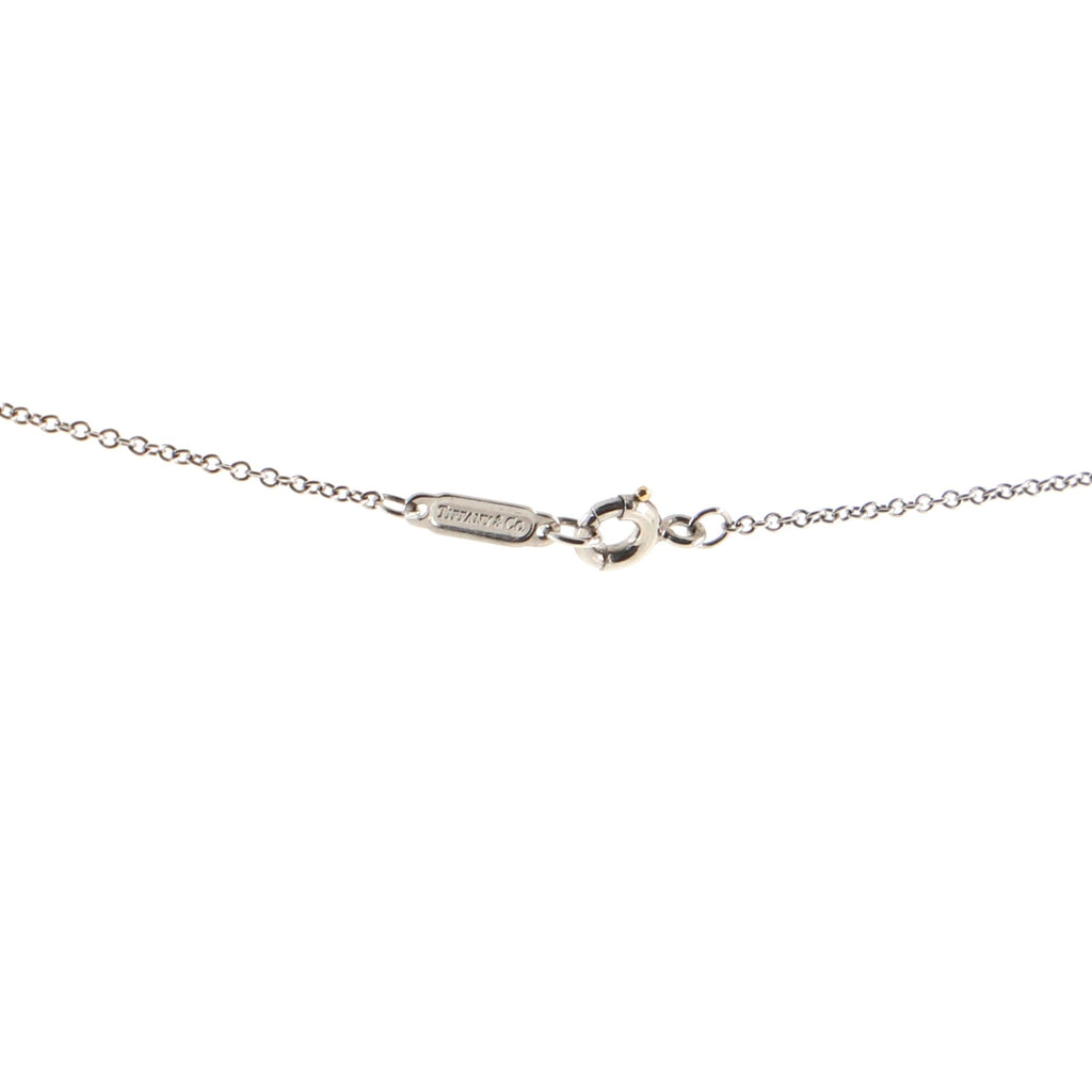 Cross Pendant Necklace Platinum and Diamonds Small