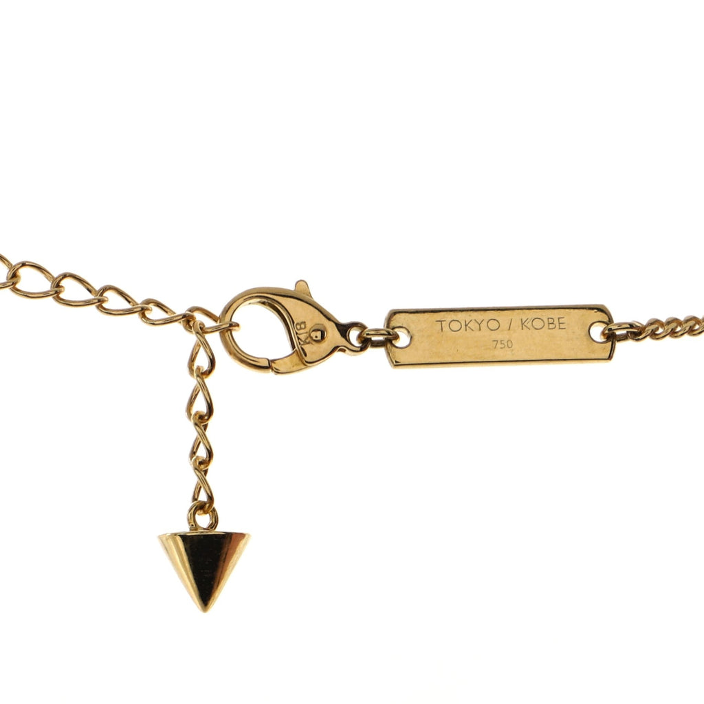 Refined Rebellion Horn Pendant Necklace 18K Yellow Gold