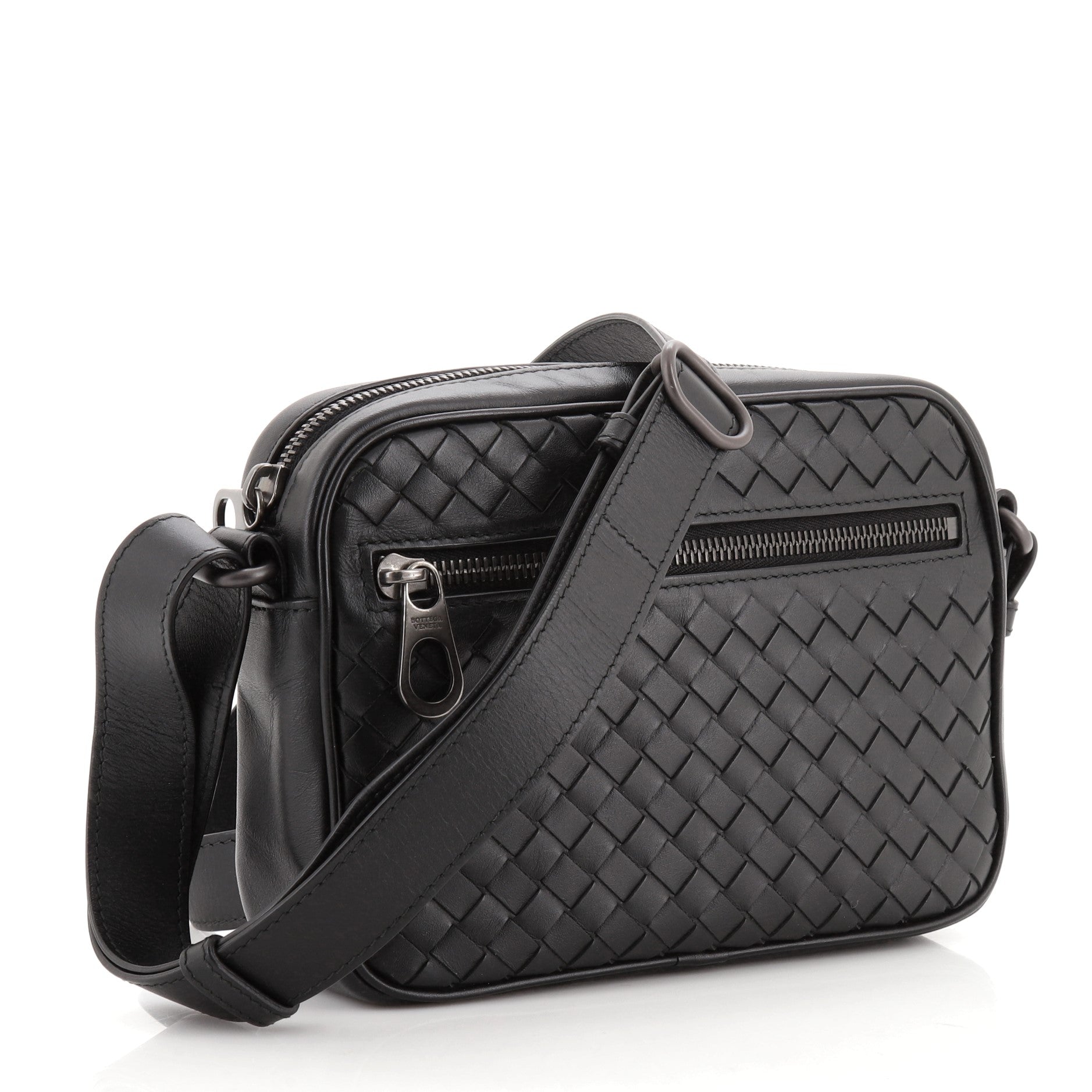 Front Pocket Camera Bag Intrecciato Nappa Mini
