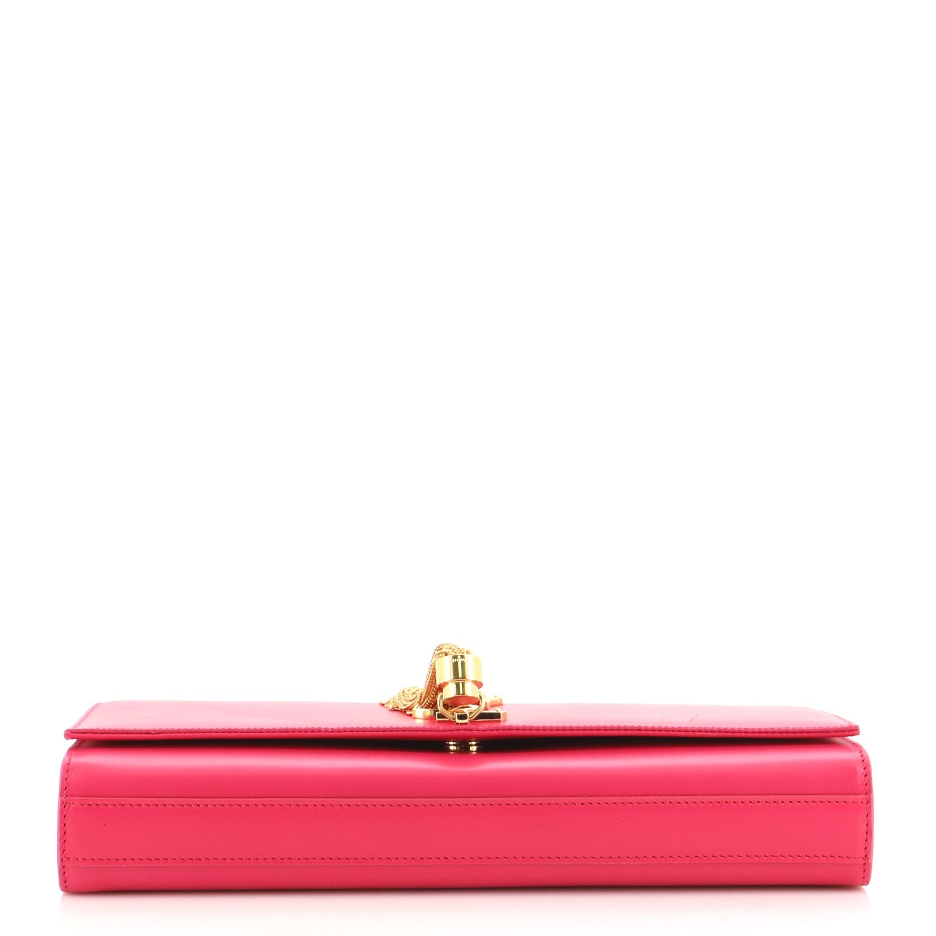 Classic Monogram Tassel Clutch Leather Long