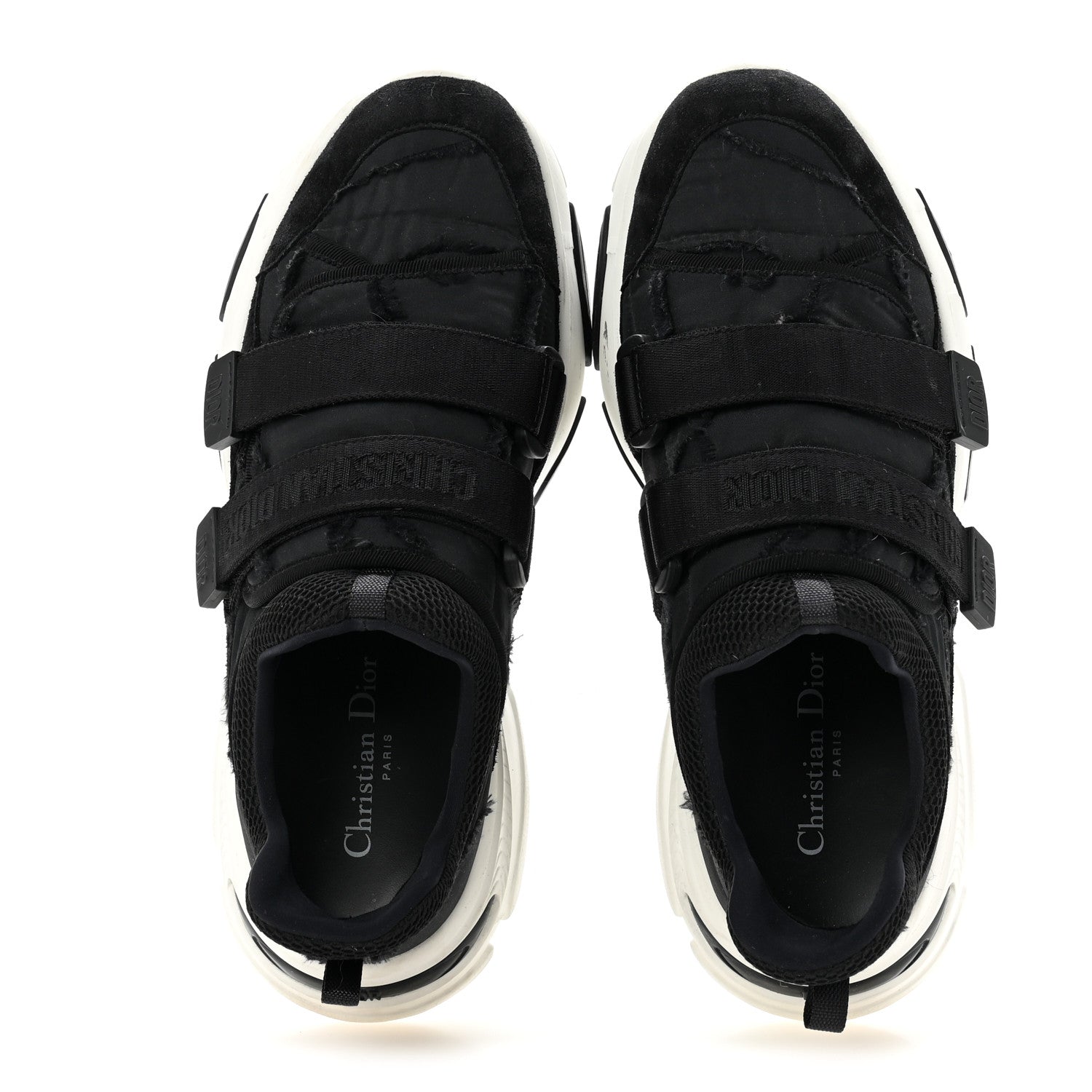 Technical Fabric Nylon Camouflage Womens D-Wander Sneakers 41 Black