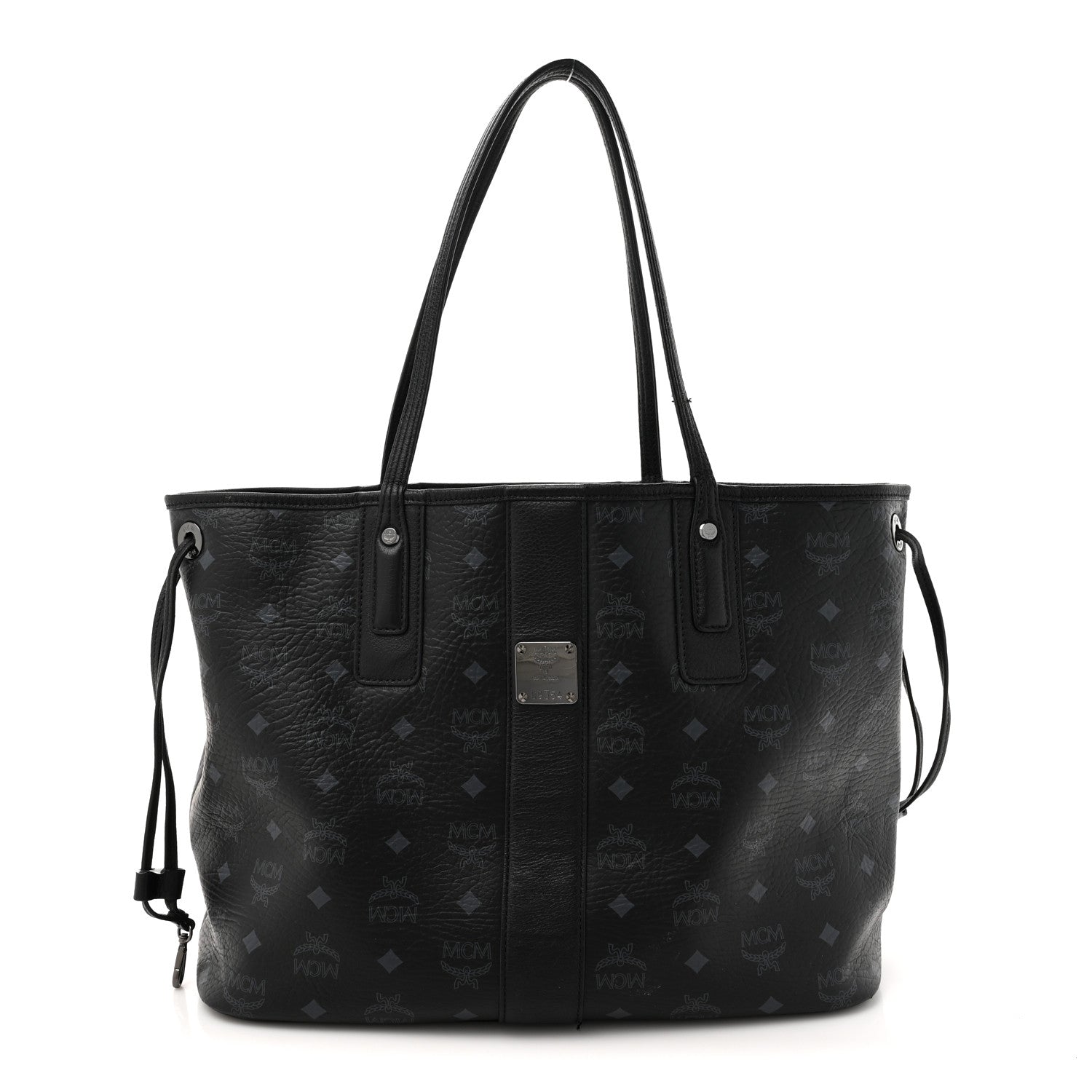 Visetos Medium Liz Reversible Shopper Tote Black