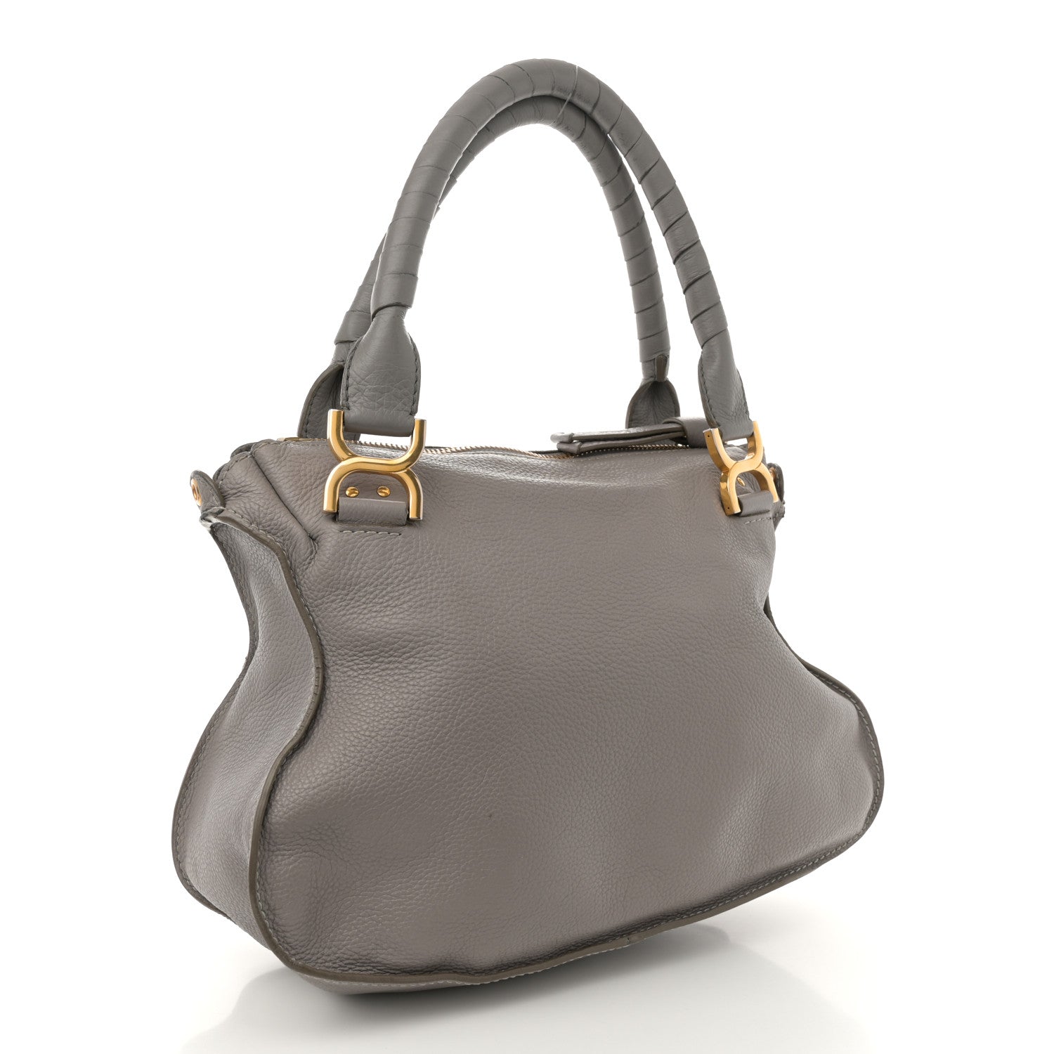 Calfskin Medium Marcie Satchel Cashmere Grey