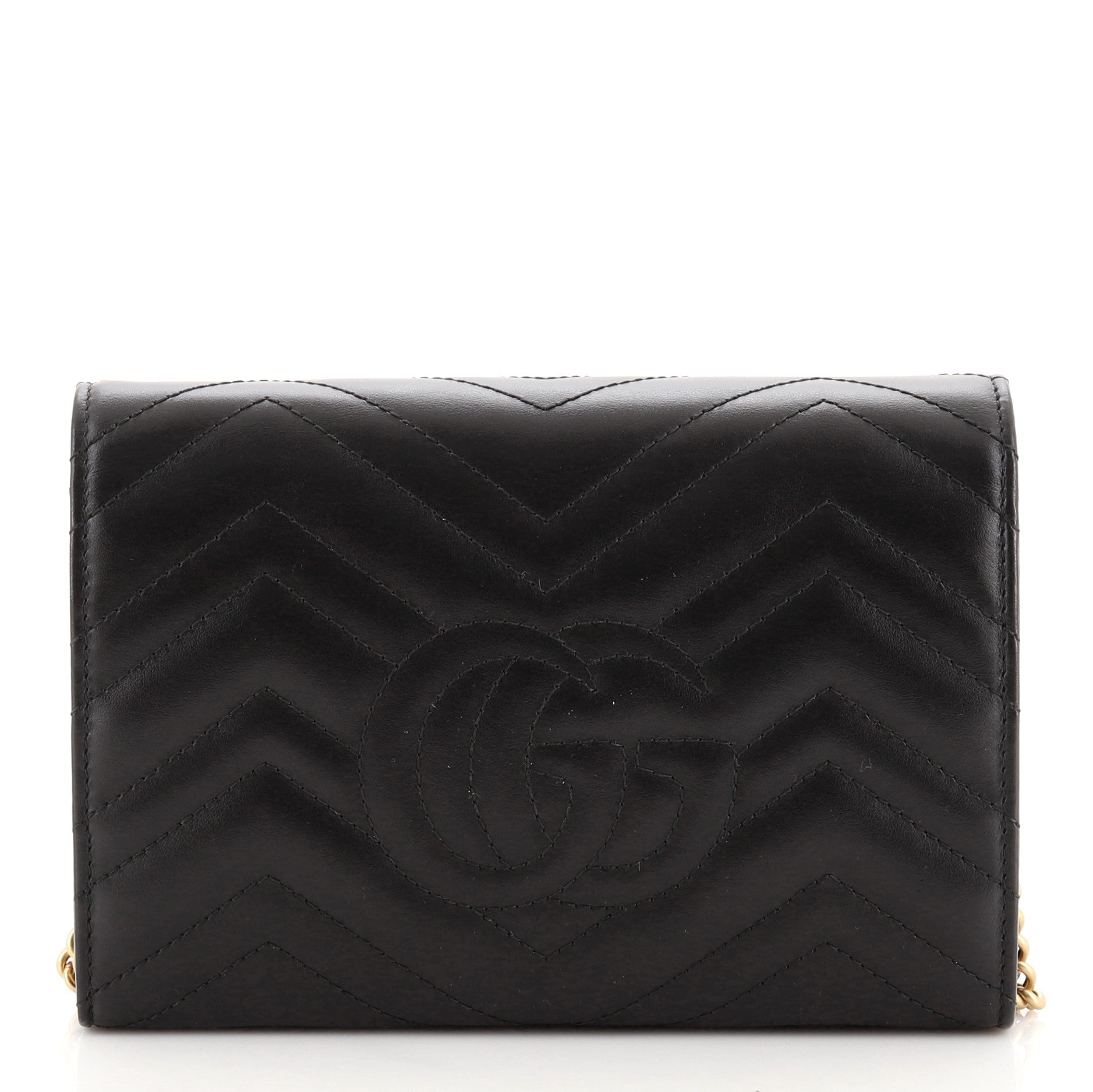 GG Marmont Chain Wallet Matelasse Leather Mini