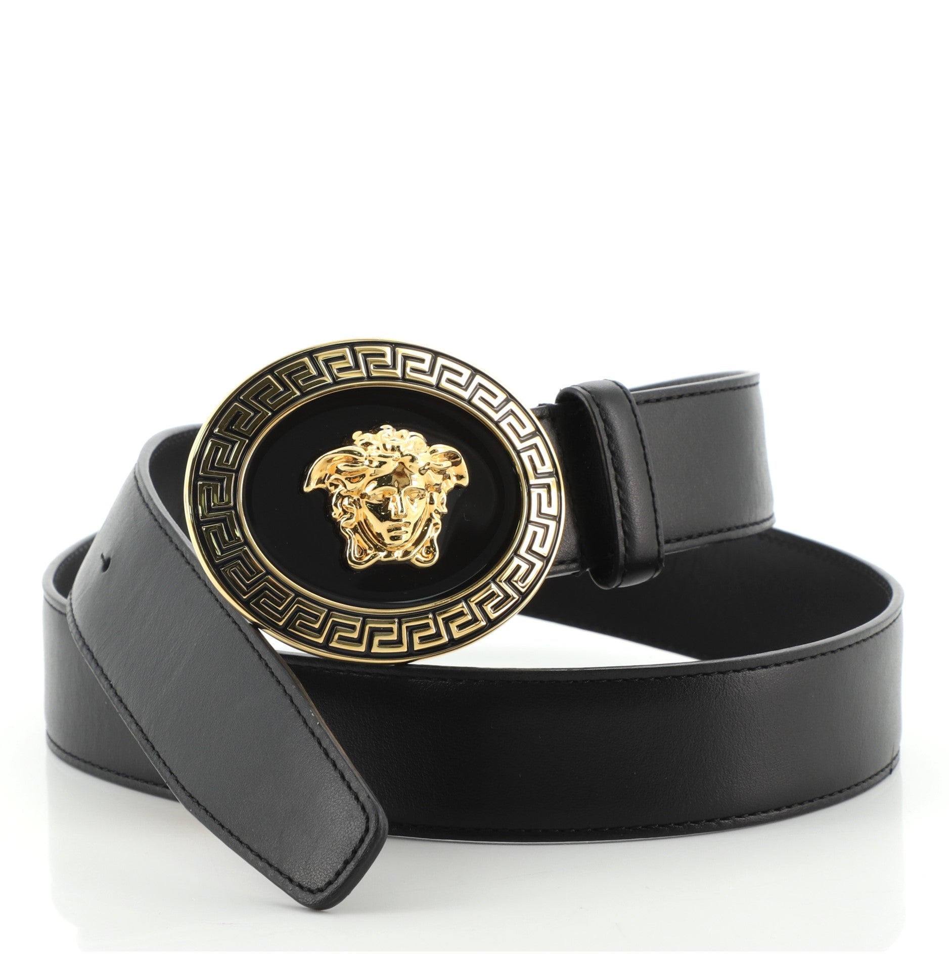 Medusa Belt Leather Wide 95
