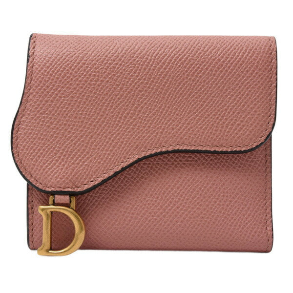 Christian Dior Saddle Lotus Calfskin Wallet