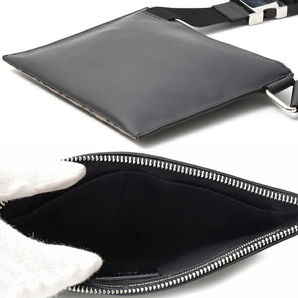 Fendi FF Logo Calf Shoulder Bag