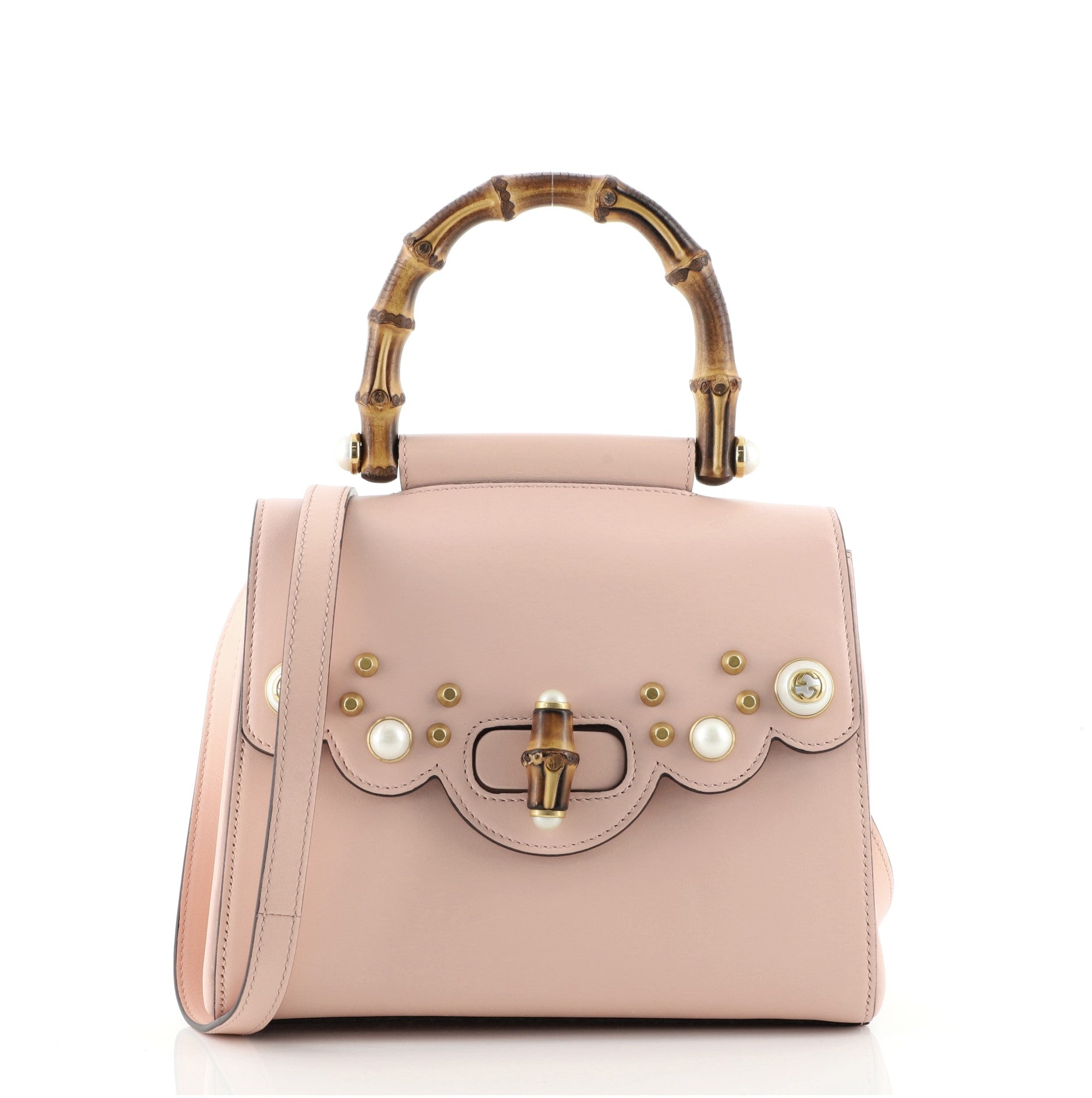 Pearly Peony Satchel Leather Mini