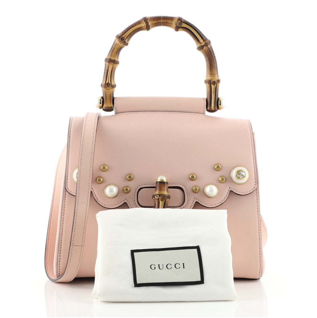 Pearly Peony Satchel Leather Mini