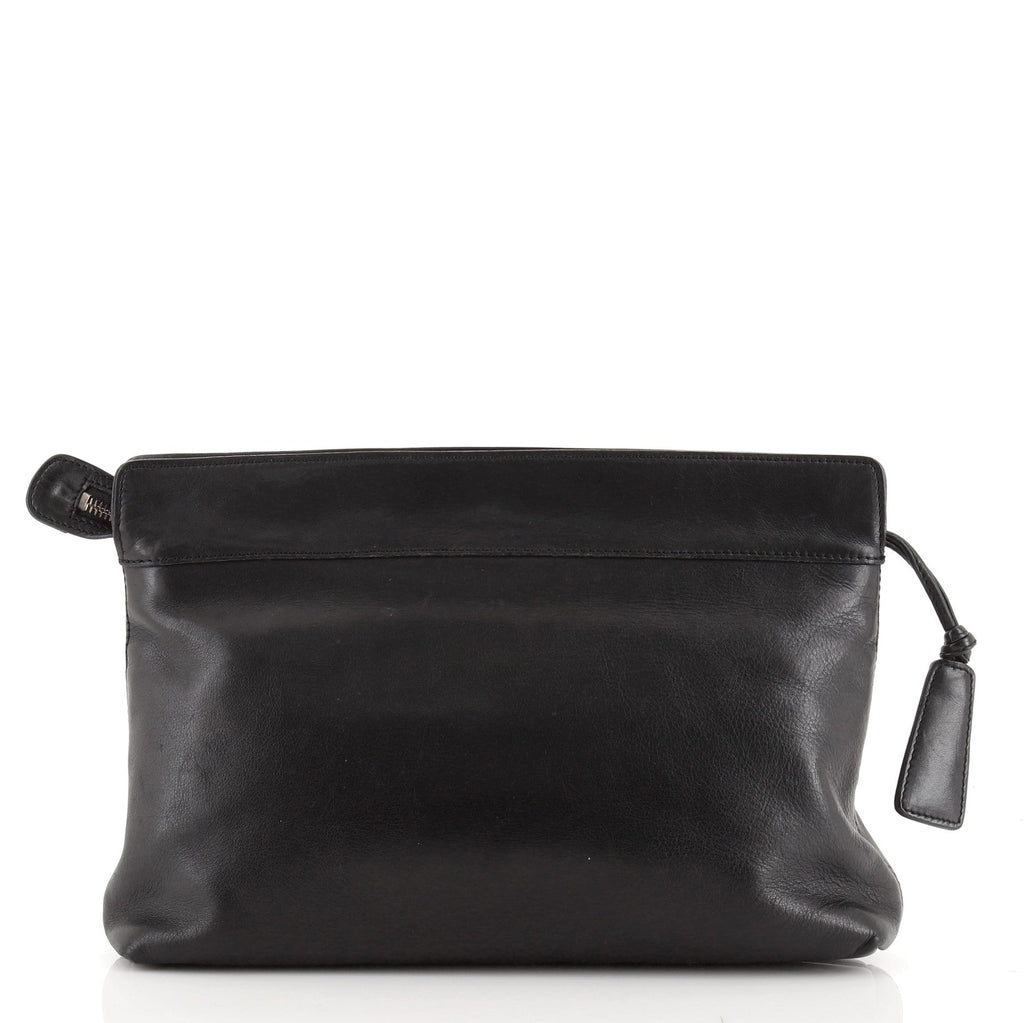 Vintage Logo Zip Clutch Lambskin Medium