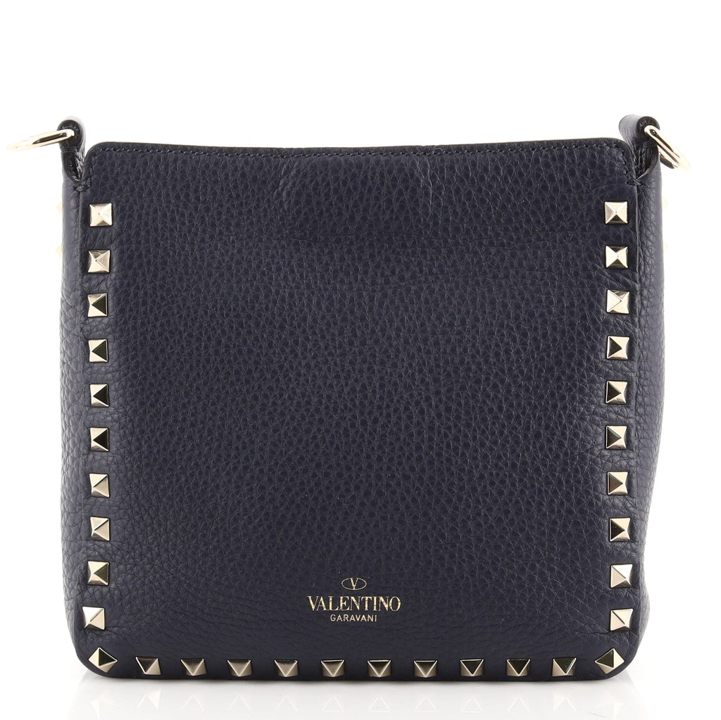 Rockstud Flip Lock Messenger Bag Leather Mini