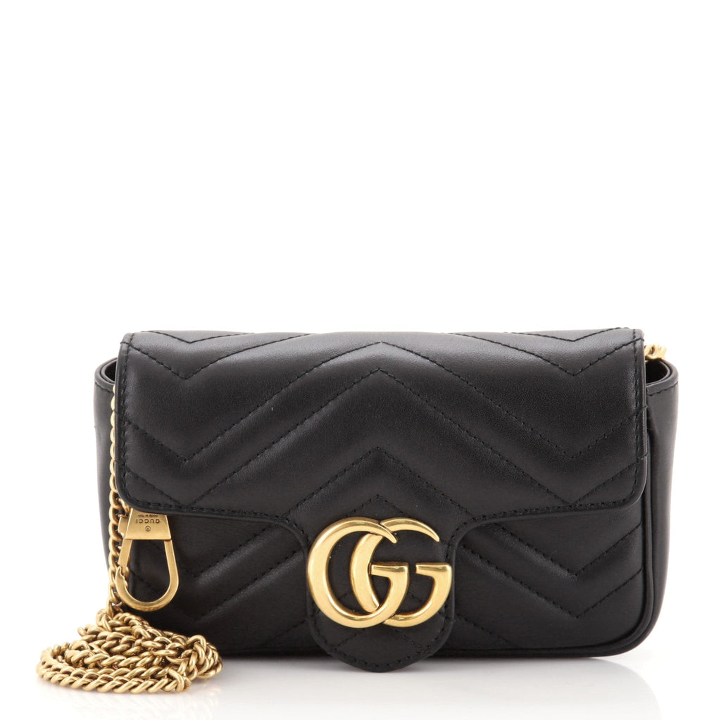 GG Marmont Flap Bag Matelasse Leather Super Mini