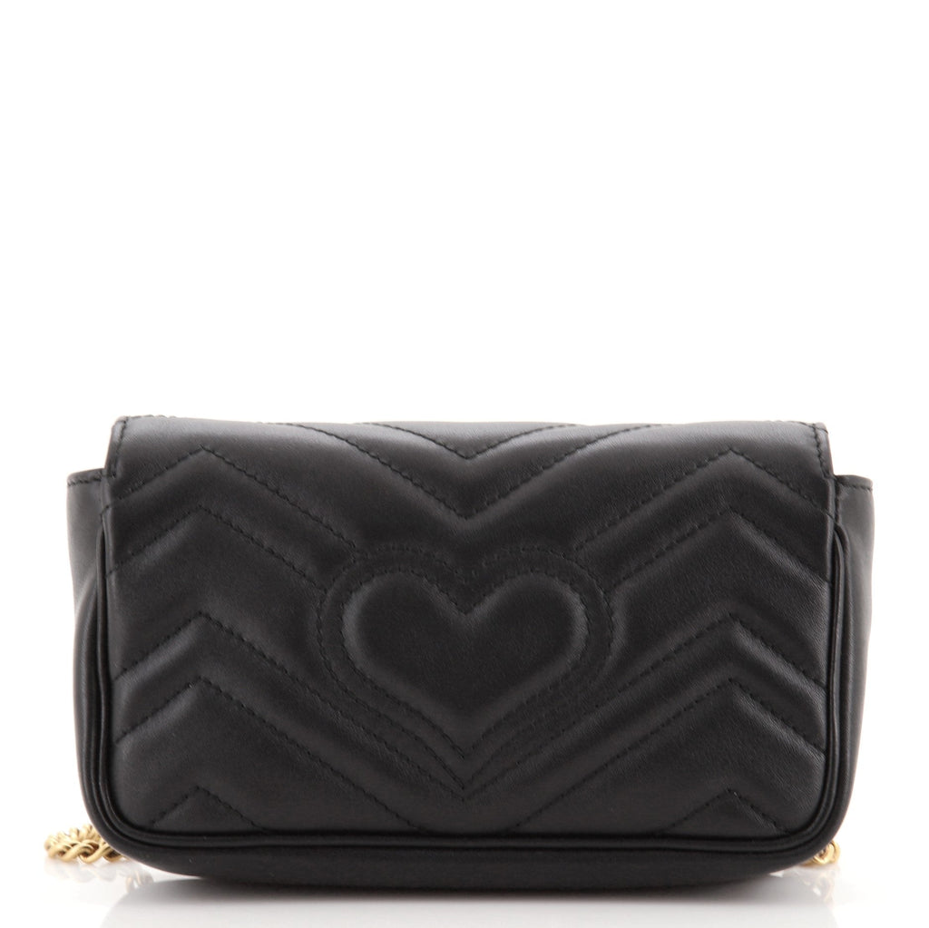 GG Marmont Flap Bag Matelasse Leather Super Mini