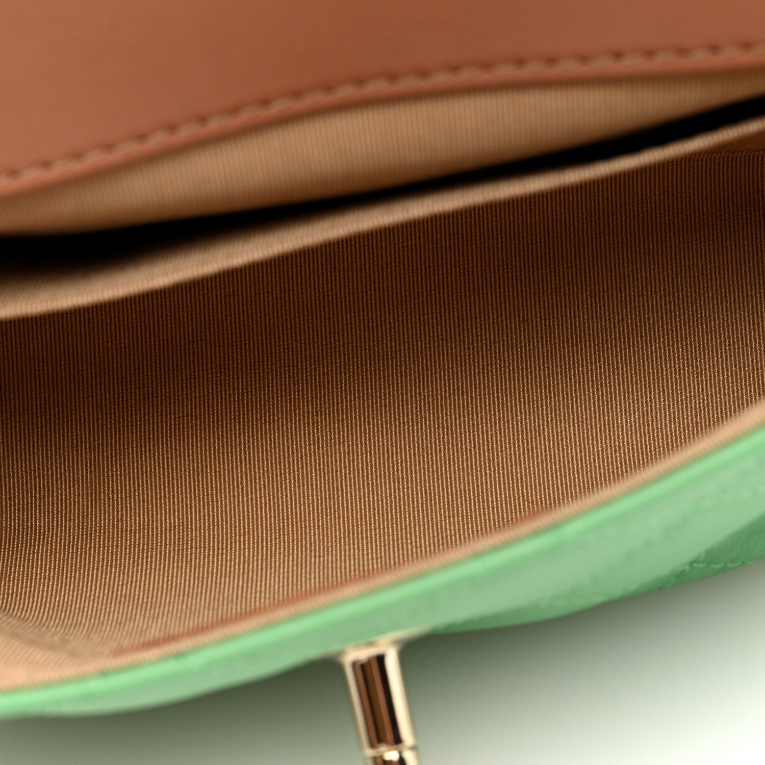 Lambskin Mixed Fibers Quilted Small Cocovado Flap Green